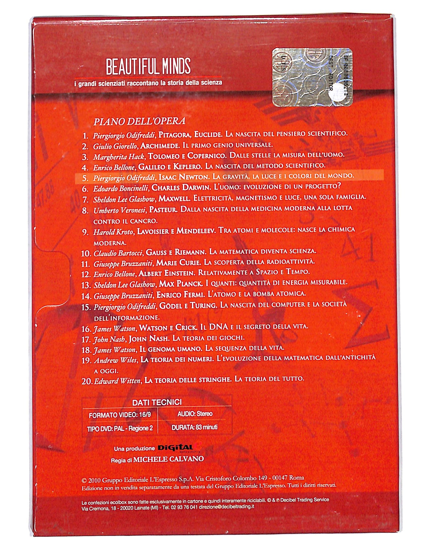 EBOND Beautiful Minds vol.5 Isaac Newton la gravita DVD DB646802