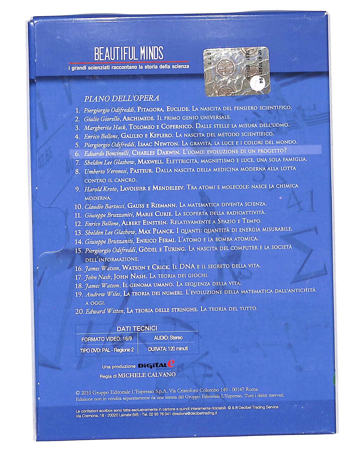 EBOND Beautiful Minds vol.6 Charles Darwin EDITORIALE DVD DB646811