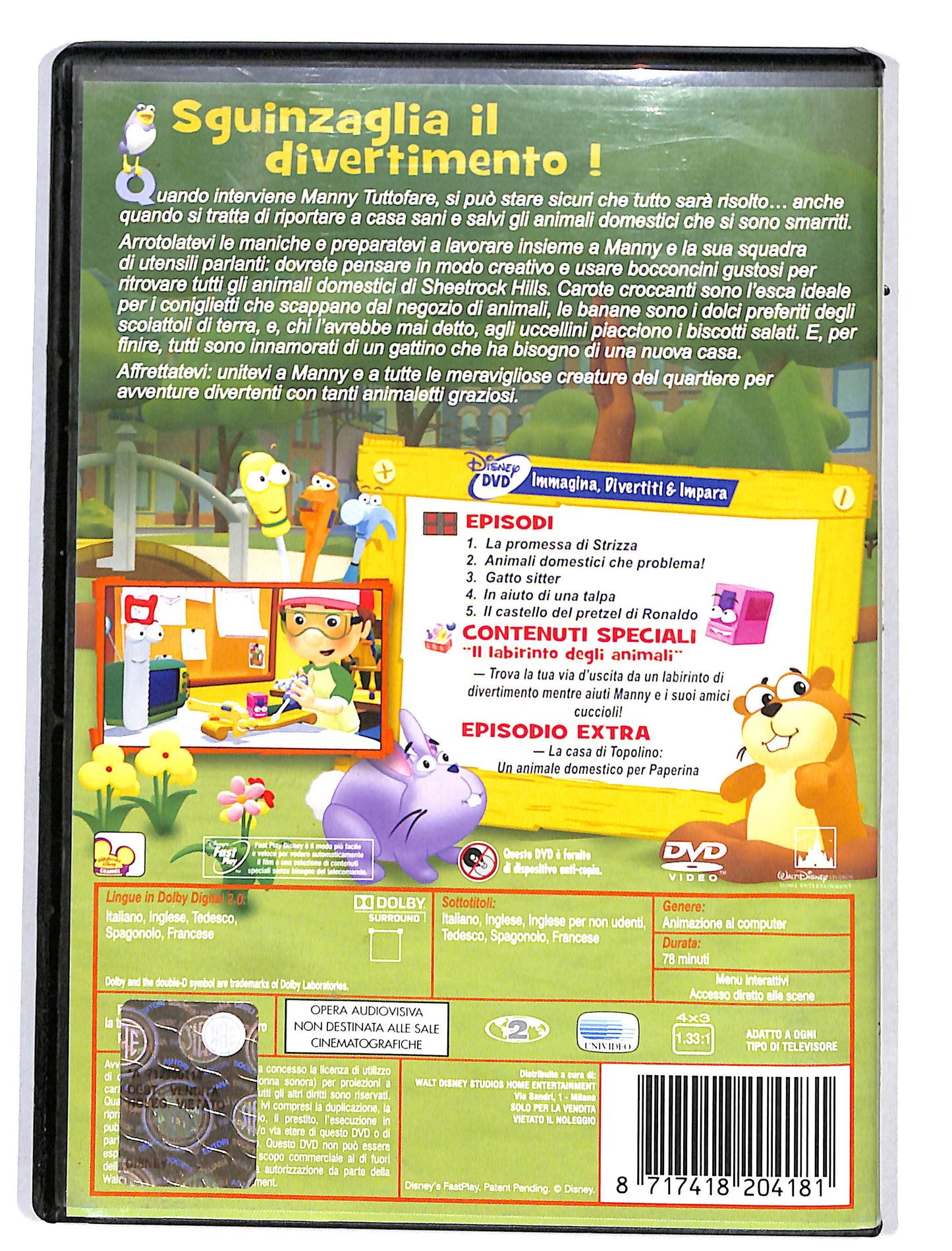 EBOND Manny Tuttofare Manny e i cuccioli DVD DB646825