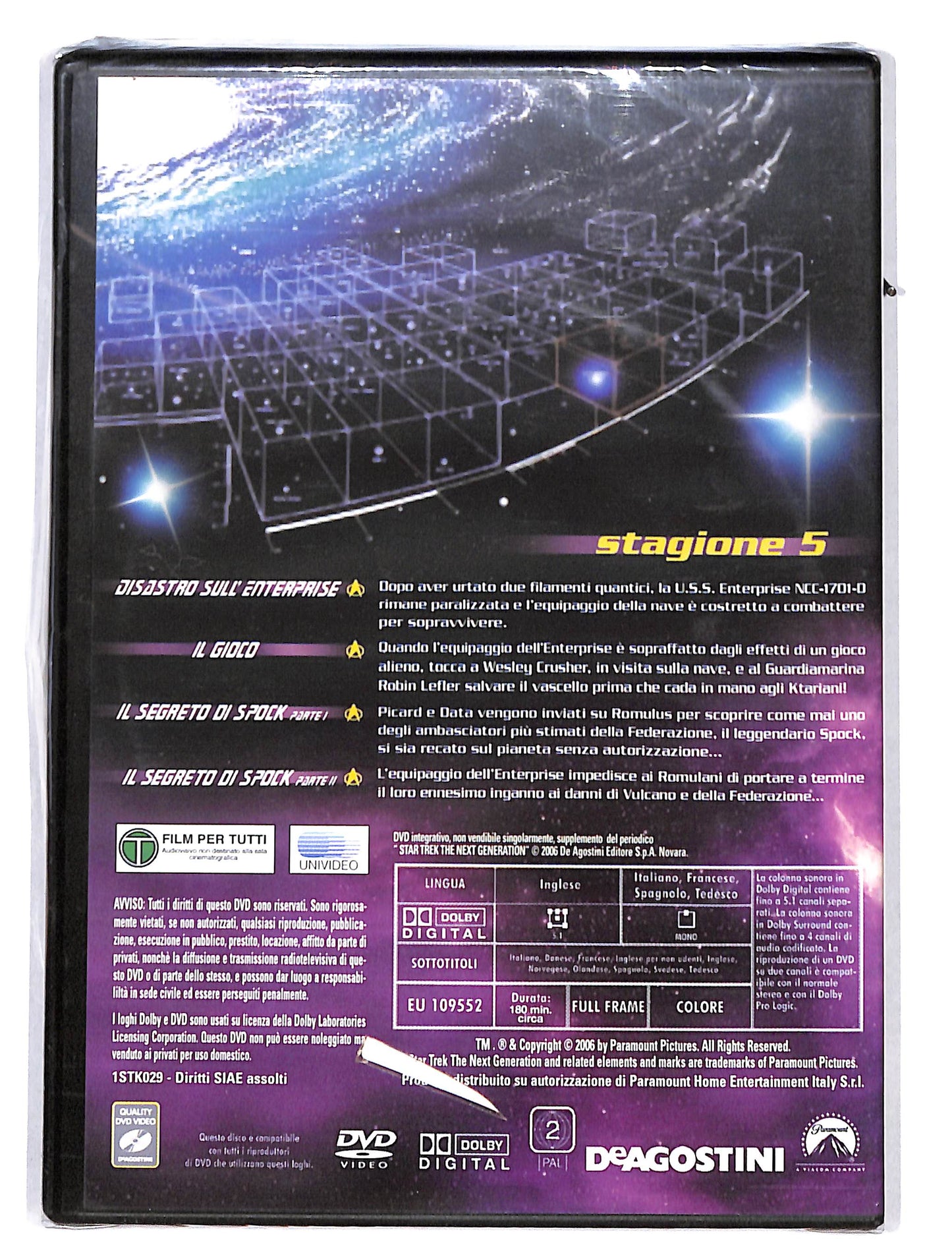EBOND Startrek the next generation vol.2 stagione 5 DVD DB646840