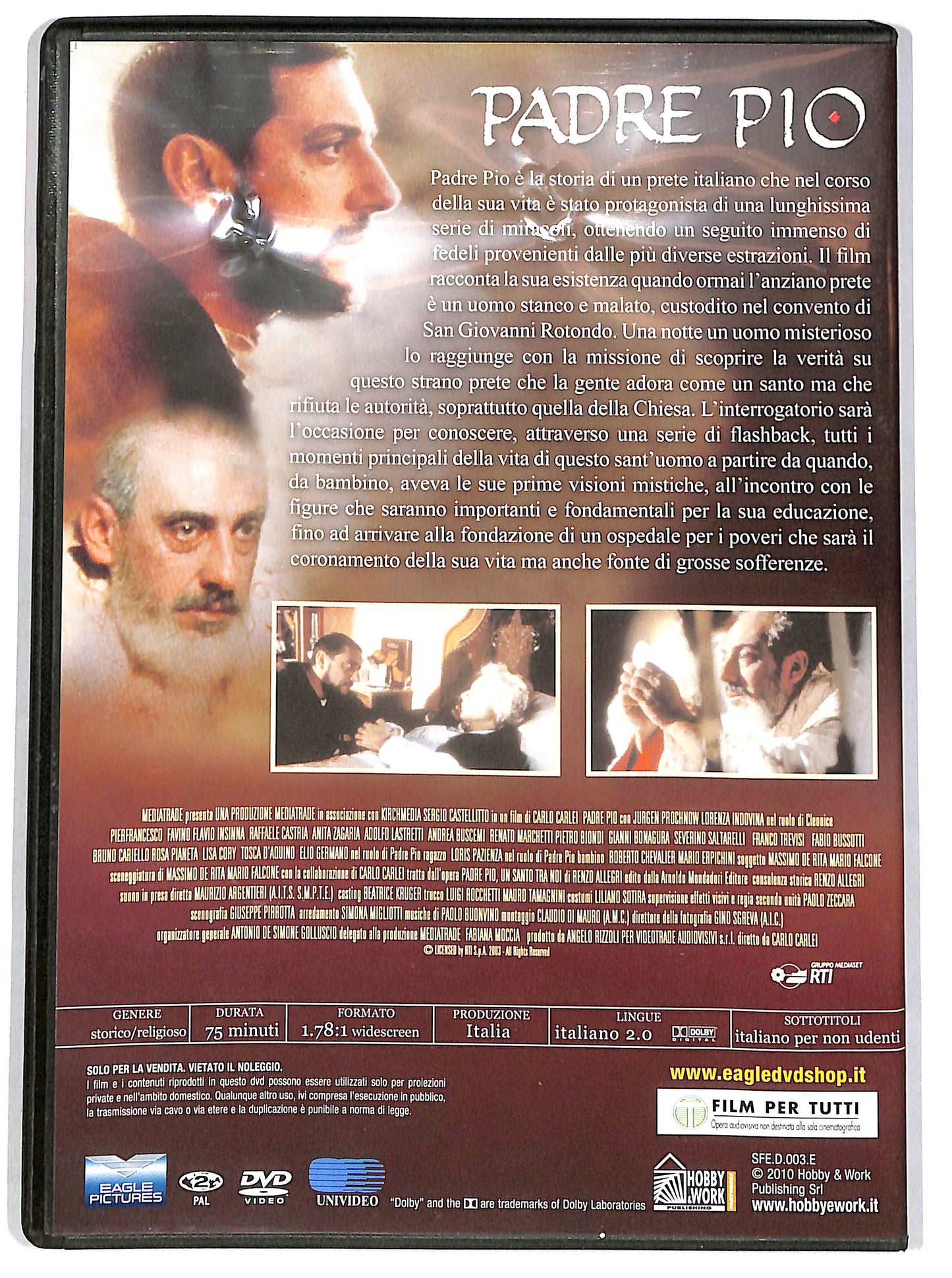 EBOND Padre Pio - Prima Parte EDITORIALE DVD DB646906