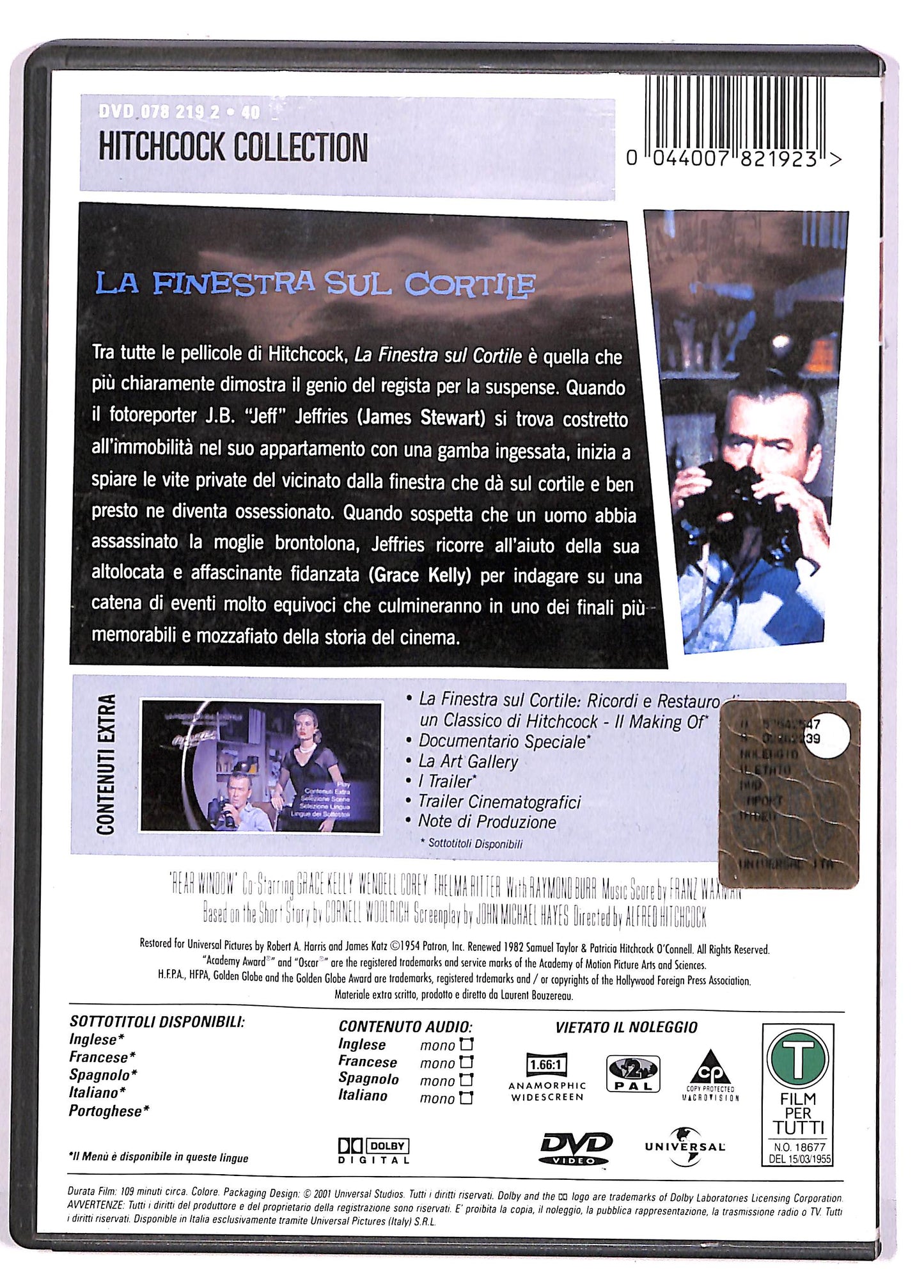 EBOND La Finestra Sul Cortile DVD DB647113