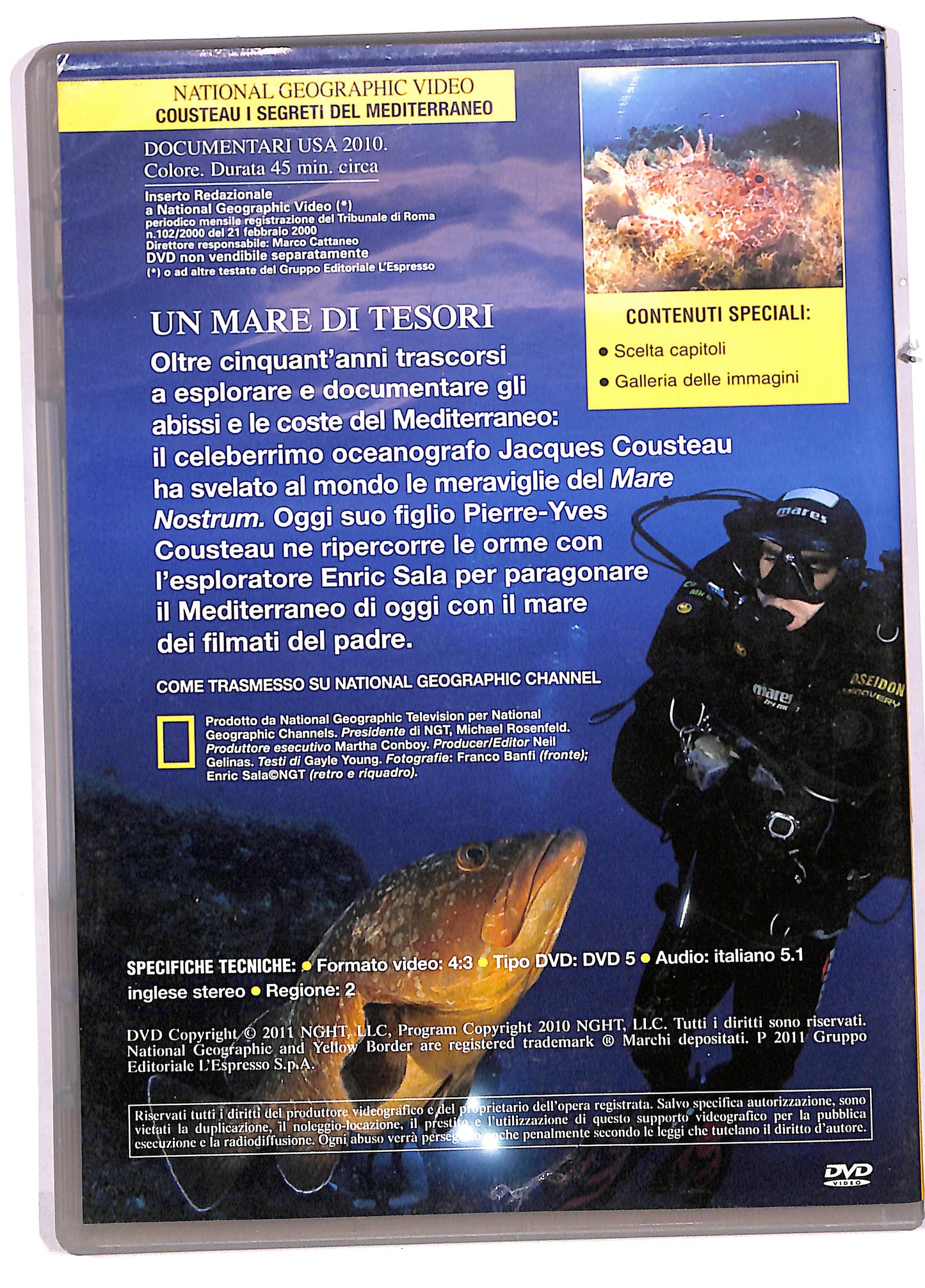 EBOND Cousteau i Segreti Del Mediterraneo N.100 DVD DB647117