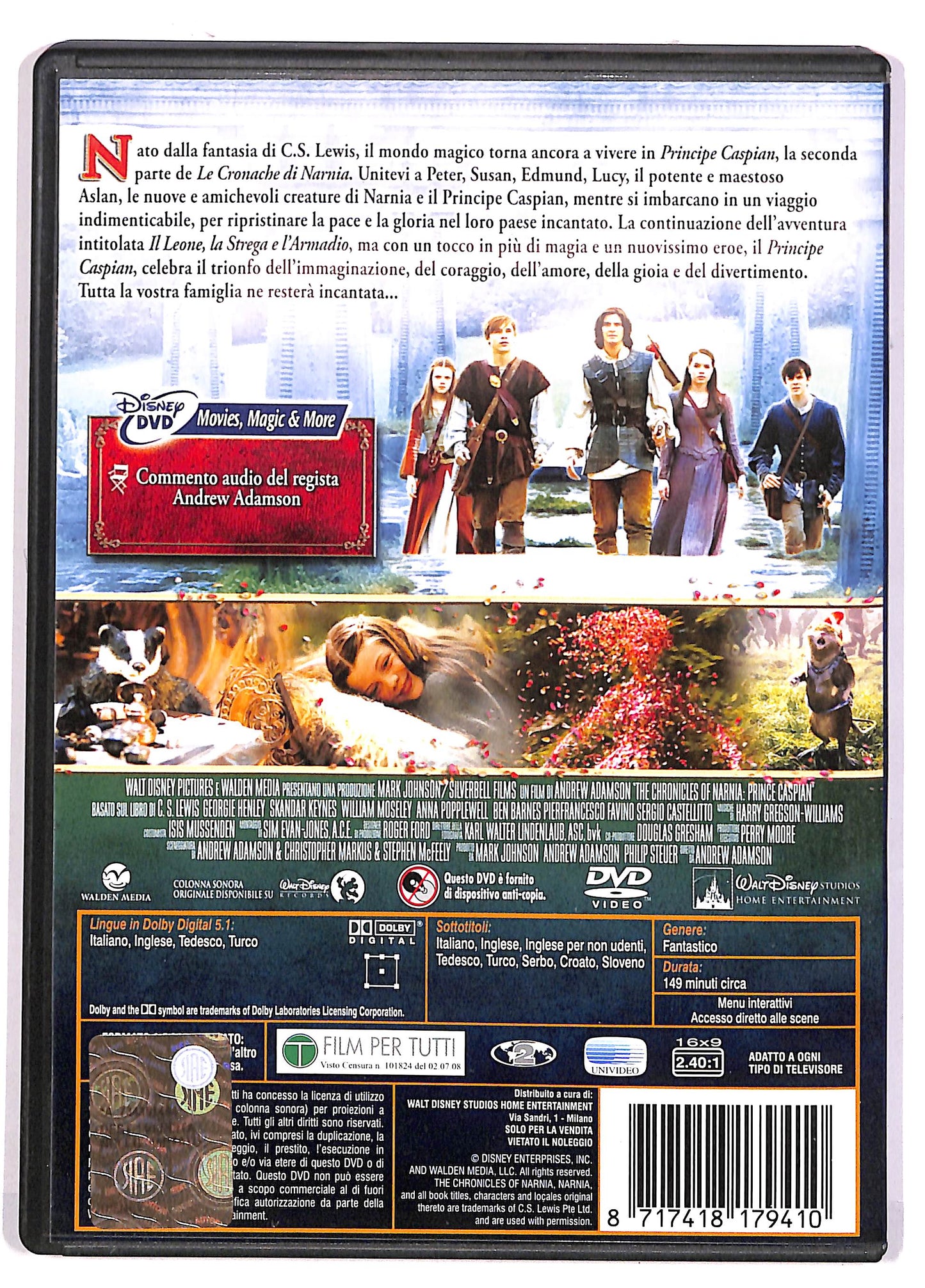 EBOND Le Cronache di Narnia il Principe Caspian DVD DB647143