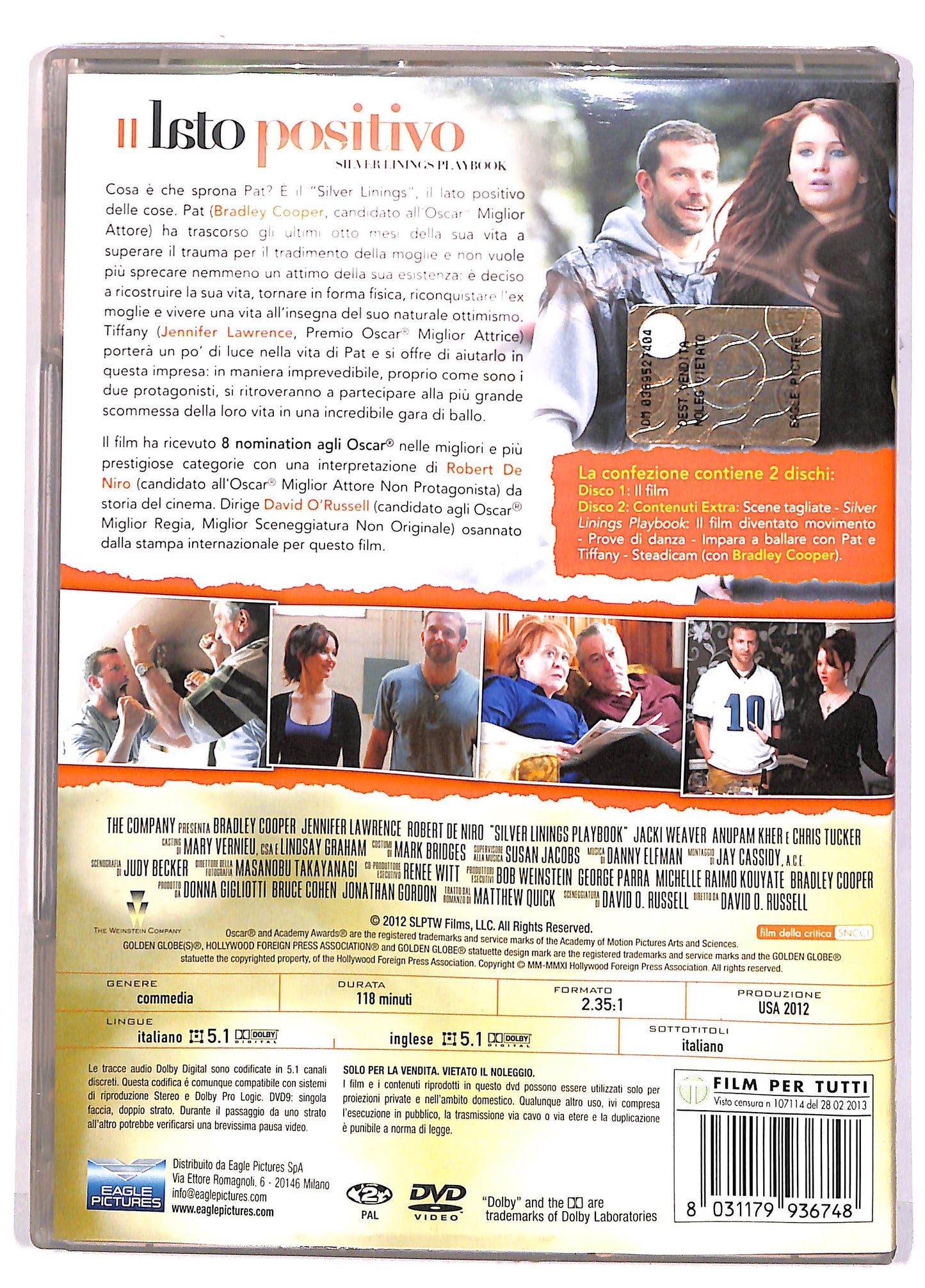 EBOND Il Lato Positivo - Silver Linings Playbook DVD DB647145