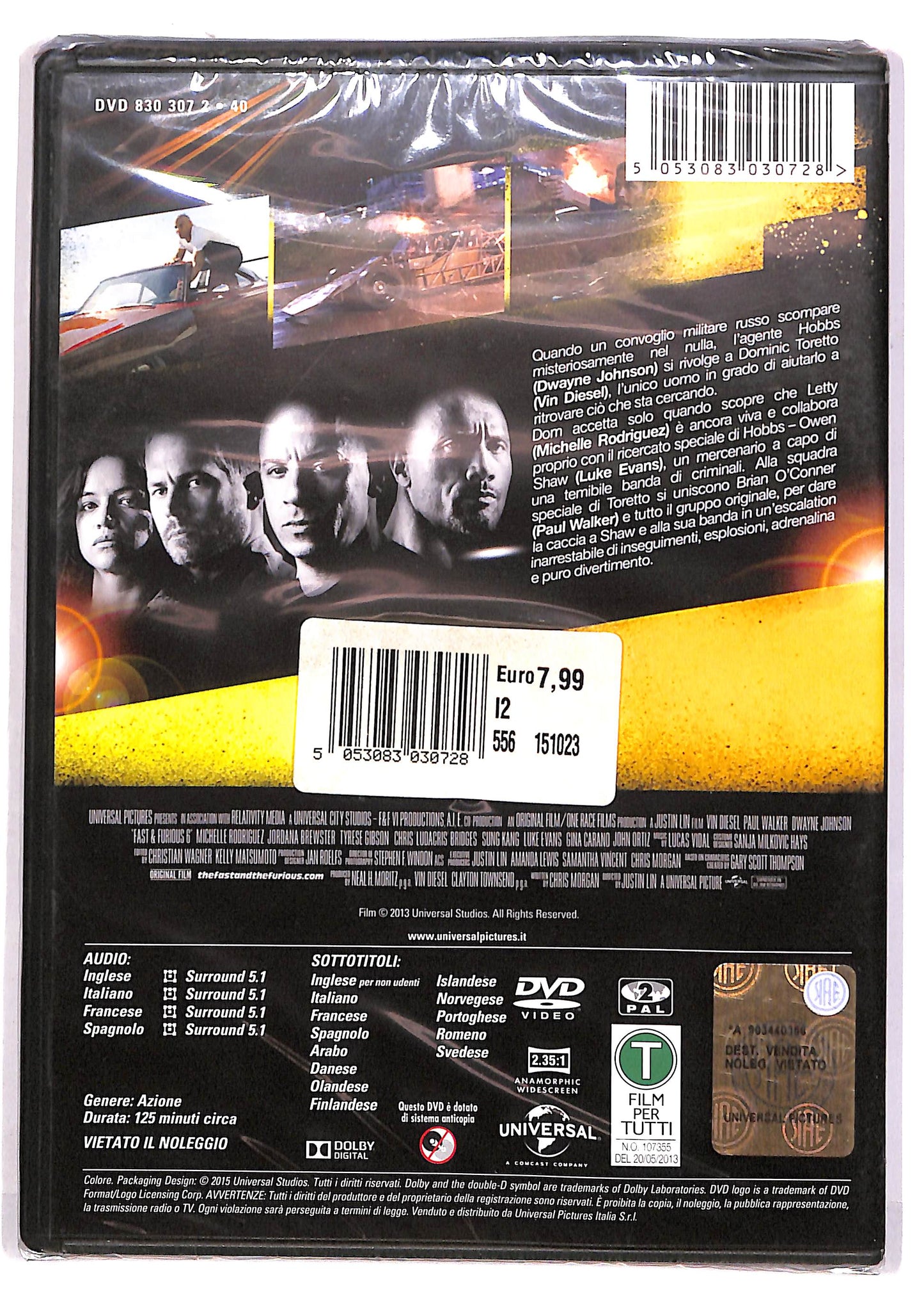 EBOND Fast and Furious 6 DVD DB647164