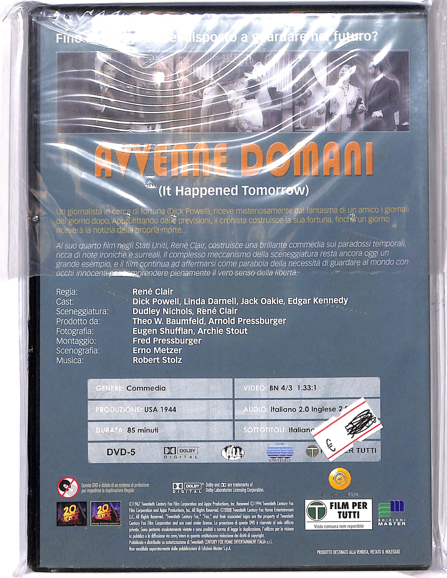 EBOND Avvenne domani EDITORIALE DVD DB647308