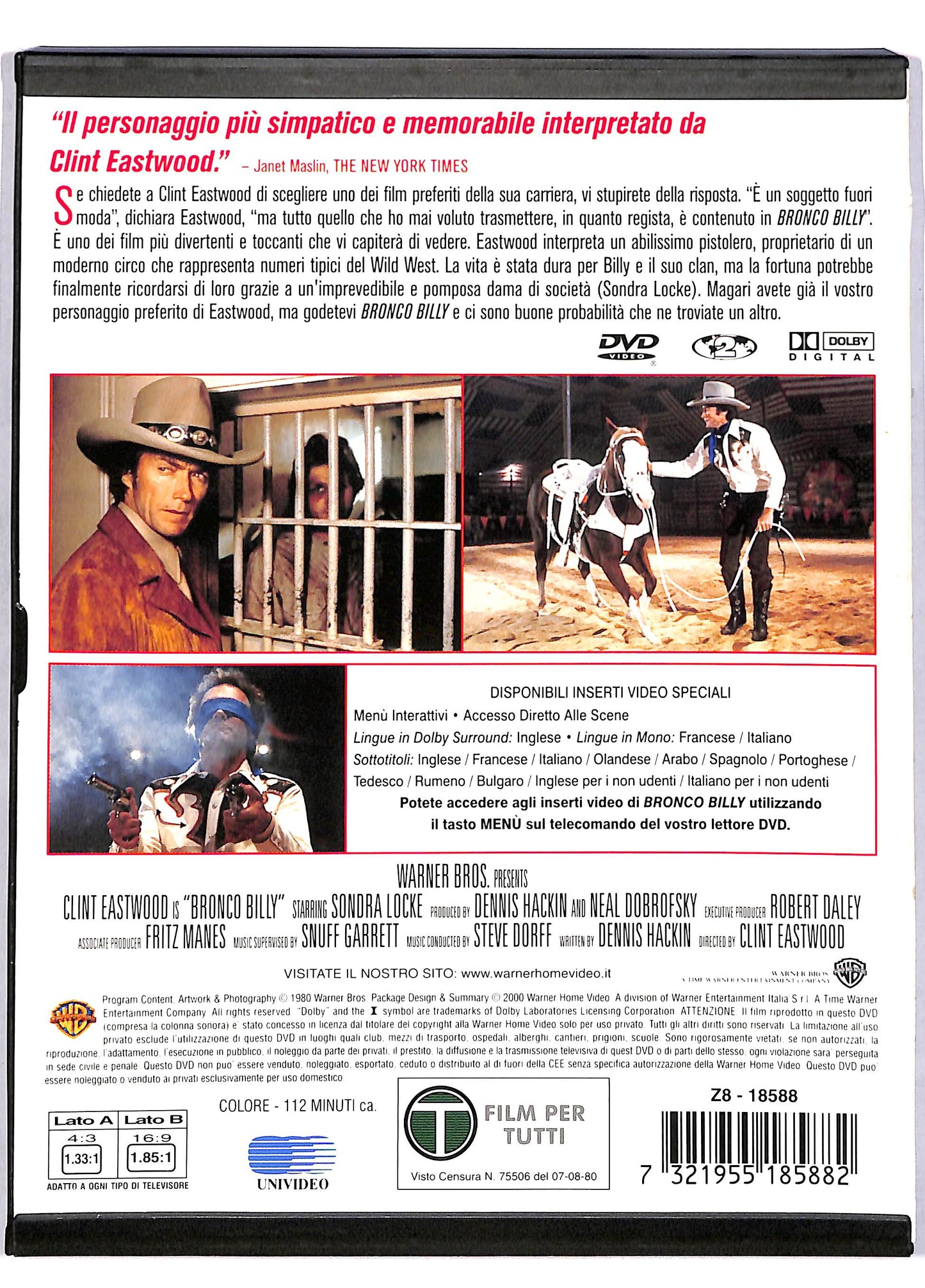 EBOND Bronco Billy SNAPPER DVD DB647810