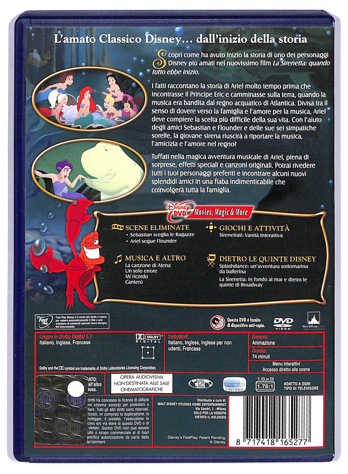 EBOND La Sirenetta 3 - Quando Tutto Ebbe Inizio DVD DB648654