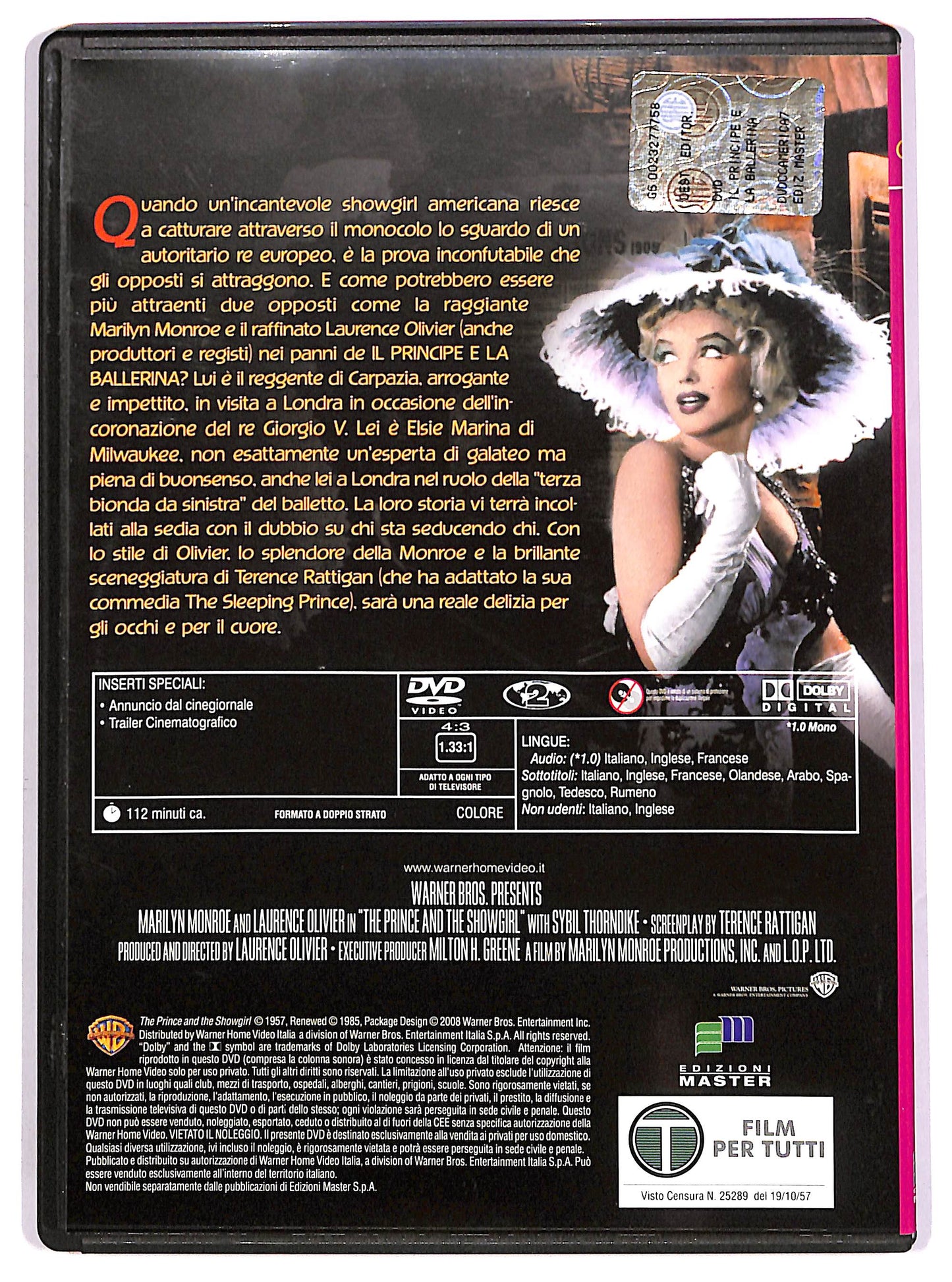 EBOND Il principe e la ballerina EDITORIALE DVD DB648910