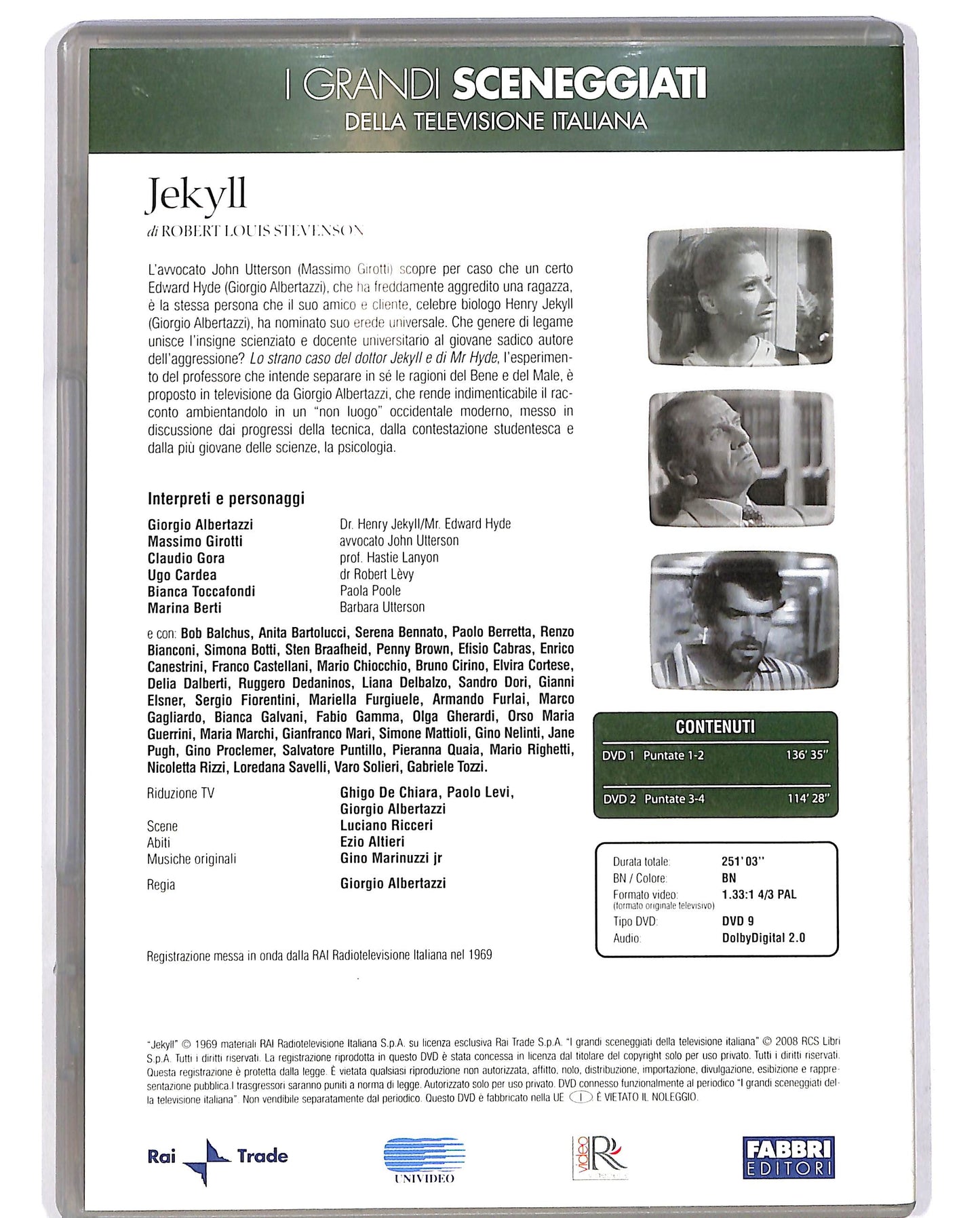 EBOND I grandi sceneggiati Jekyll ep. 1 - 4 EDITORIALE DVD DB648914