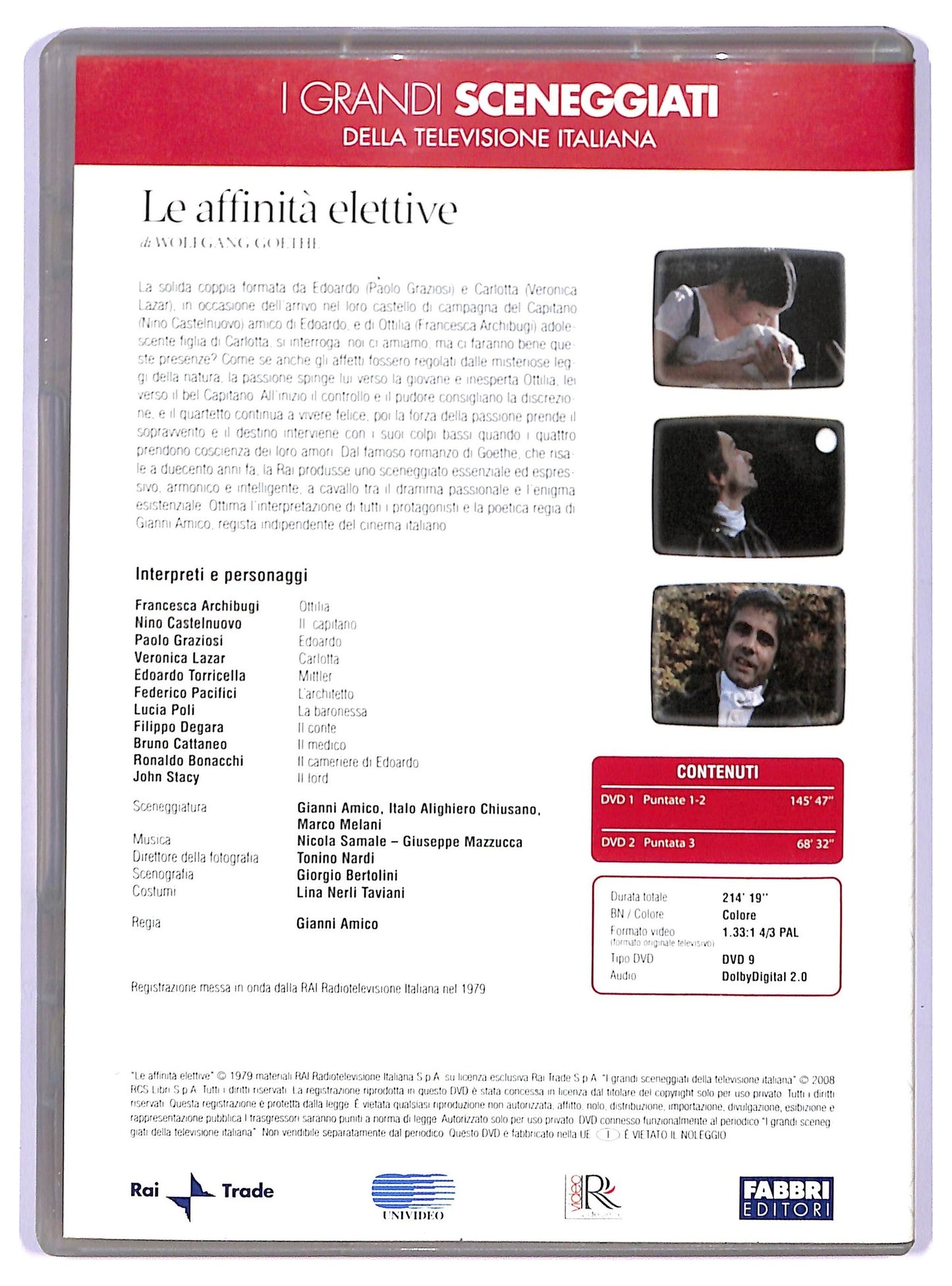 EBOND Sceneggiati - Le affinita elettive - Puntate 1-3 EDITORIALE DVD DB648920