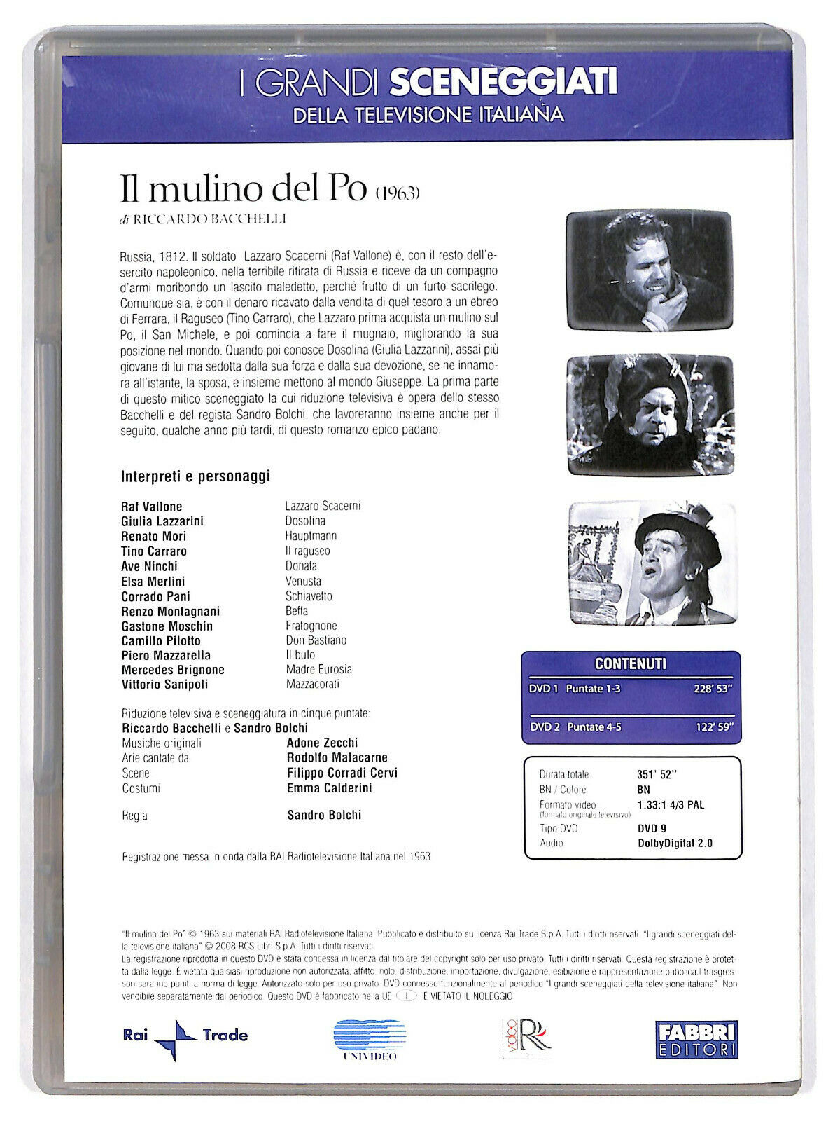 EBOND I Grandi Sceneggiati Il Mulino Del Po Puntate 1-5 Editoriale DVD DB648924
