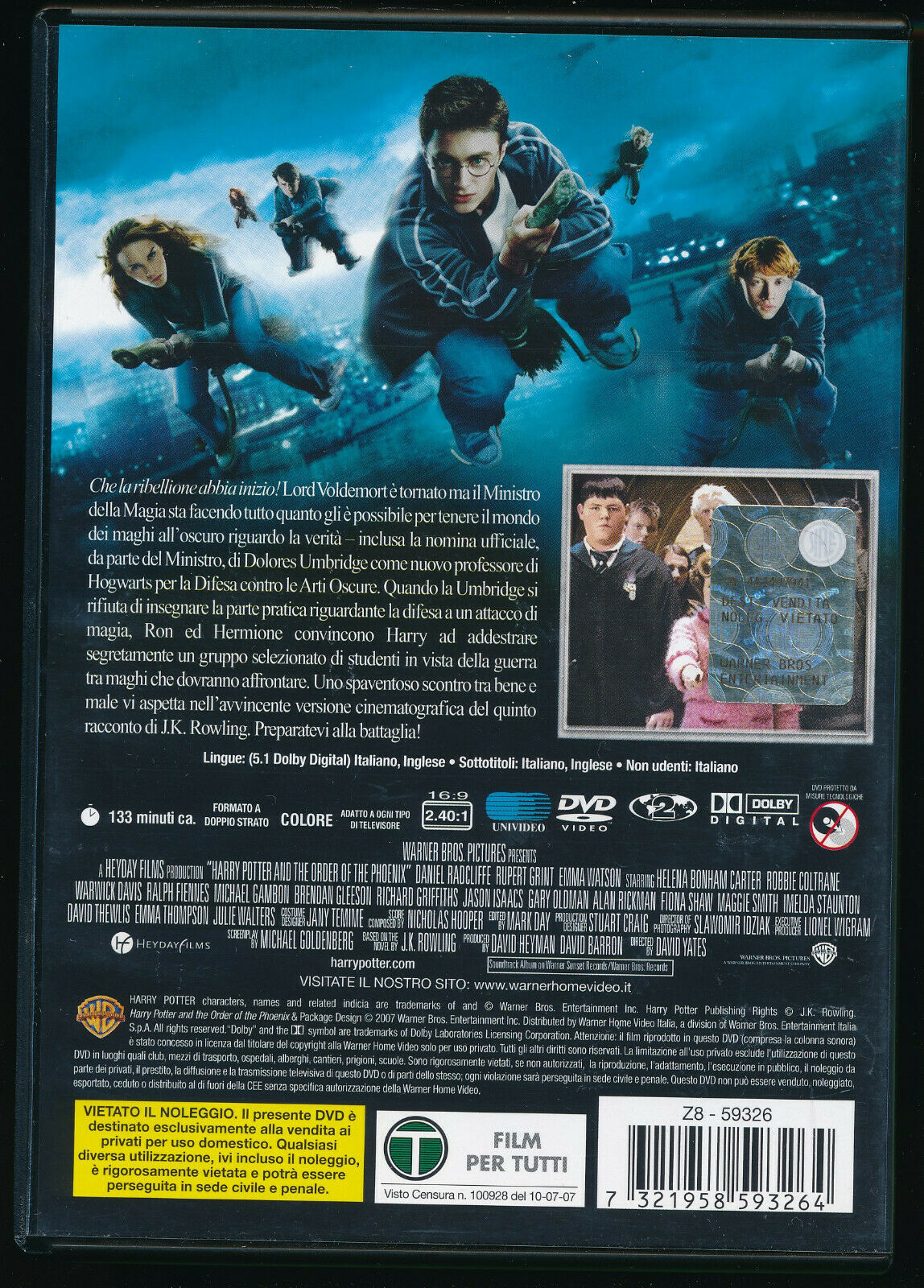 EBOND Harry Potter e L'ordine Della Fenice DVD DB649158