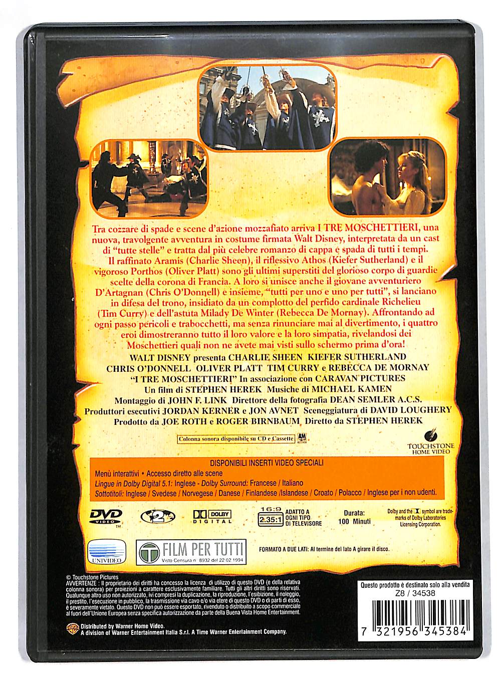 EBOND I Tre Moschettieri DVD DB649161