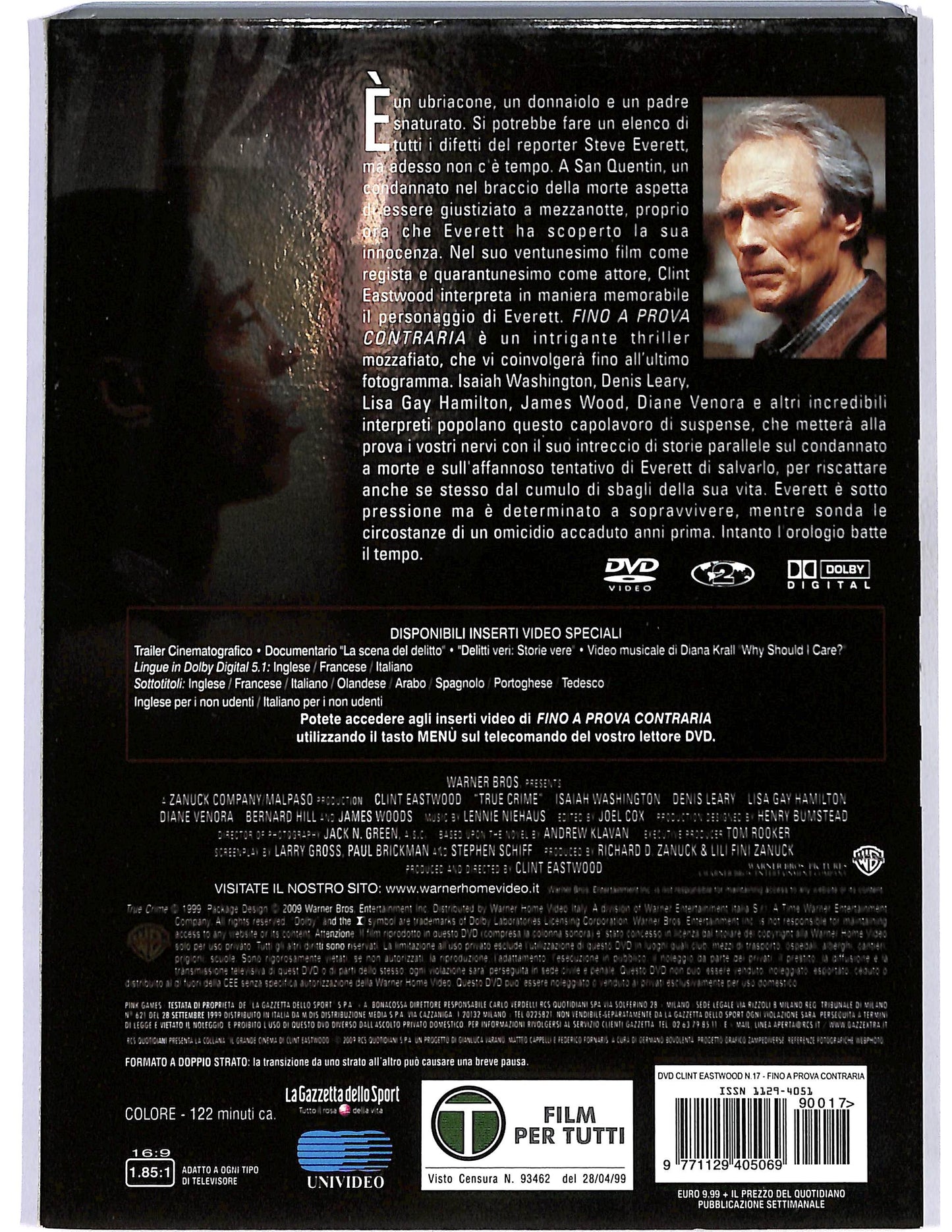EBOND Fino a prova contraria slipcase EDITORIALE DVD DB649334