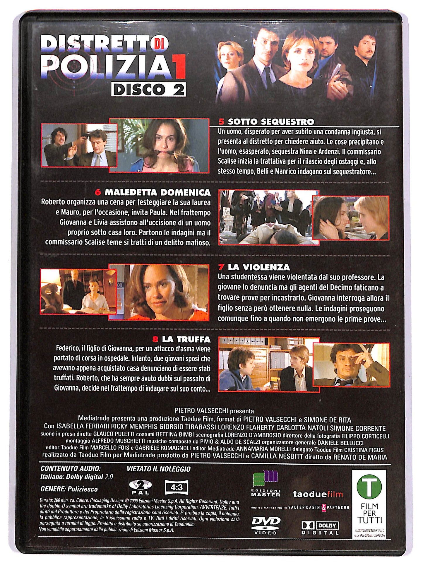 EBOND Distretto di Polizia Vol 2 Stagione 1 EDITORIALE DVD DB650164