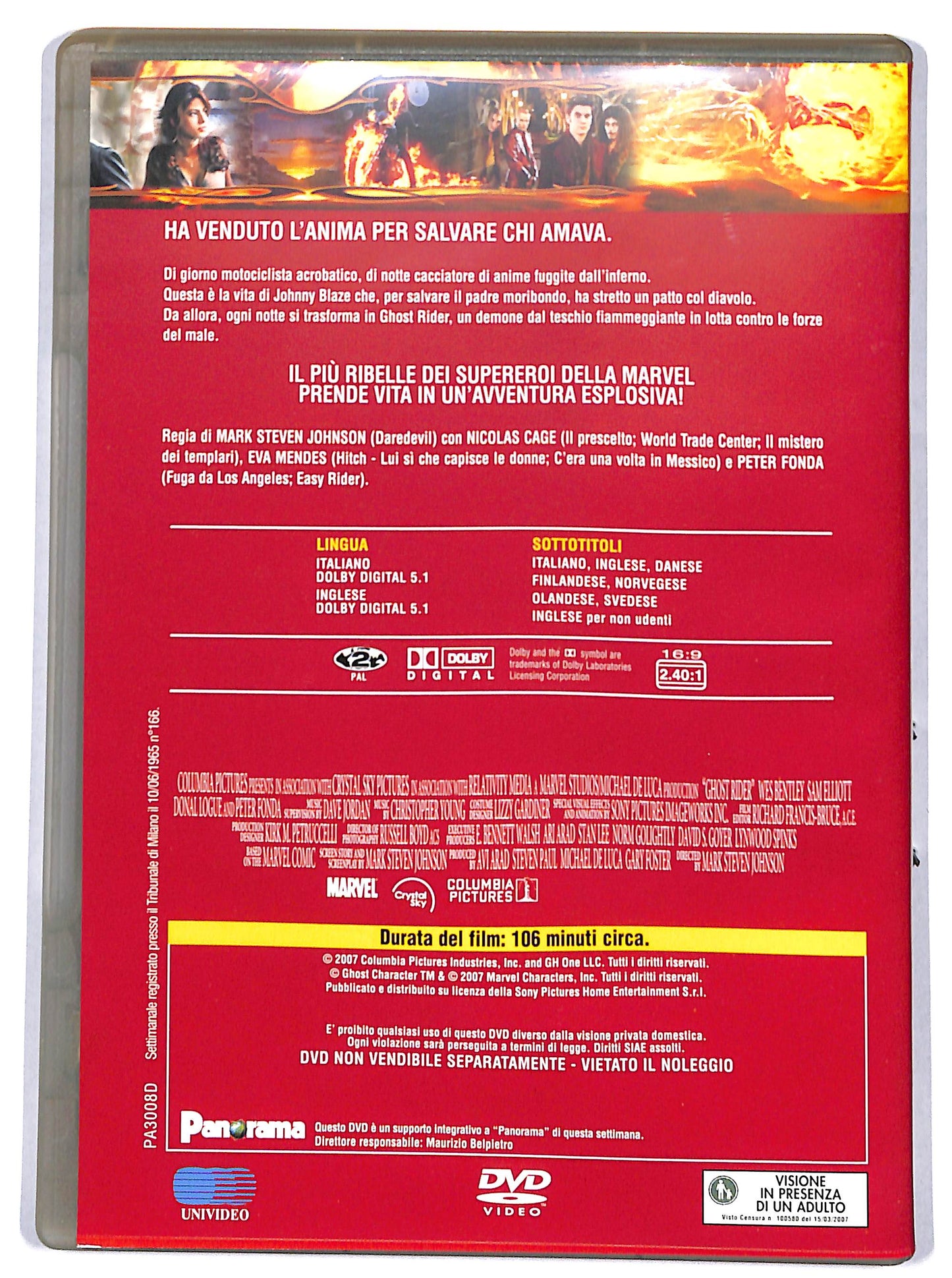 EBOND Ghost Rider EDITORIALE DVD DB650342