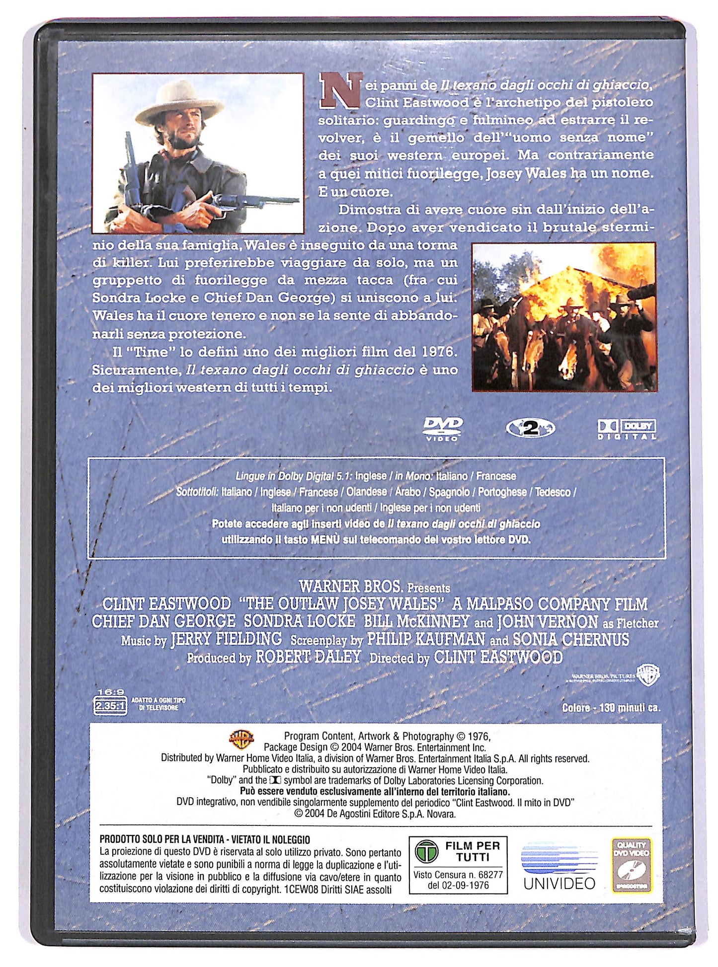 EBOND Il texano dagli occhi di ghiaccio EDITORIALE DVD DB650658