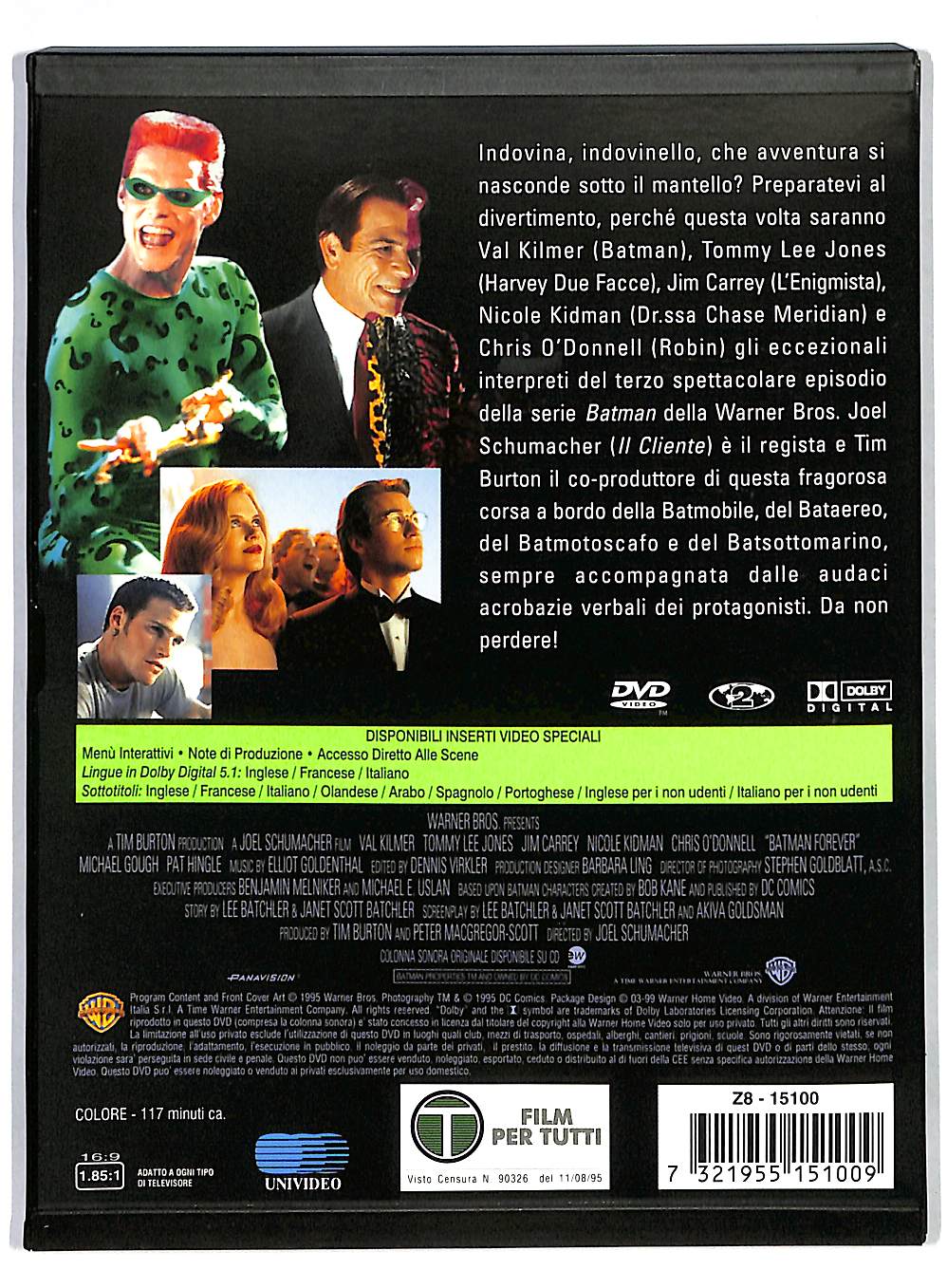 EBOND Batman Forever SLIMCASE DVD DB651115