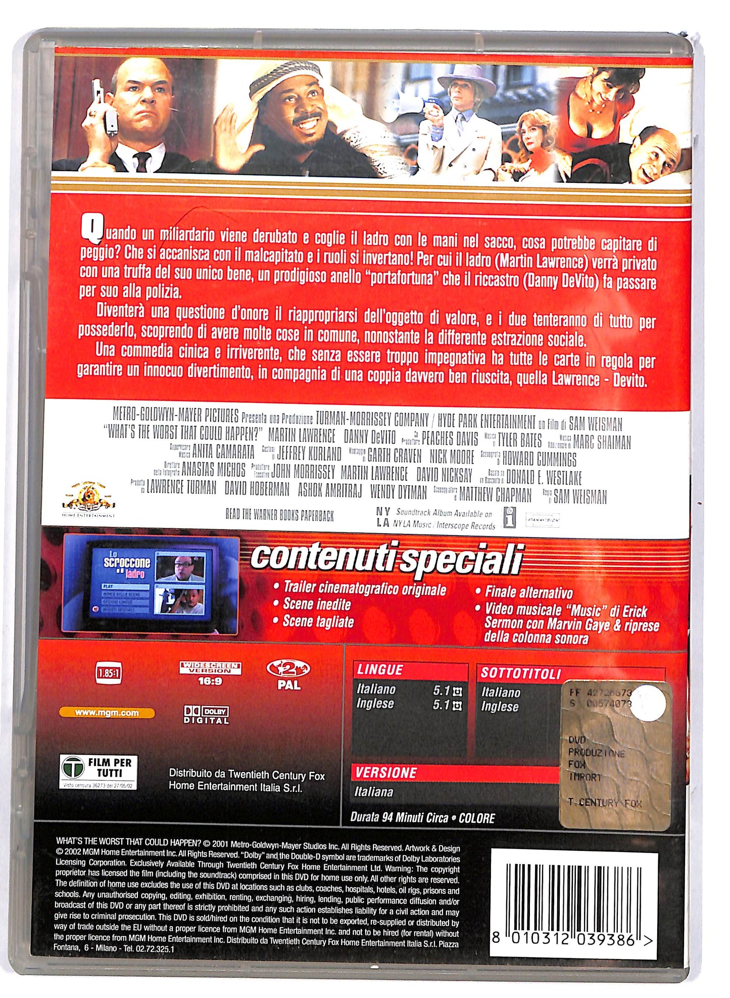 EBOND Lo scroccone e il ladro DVD DB651134