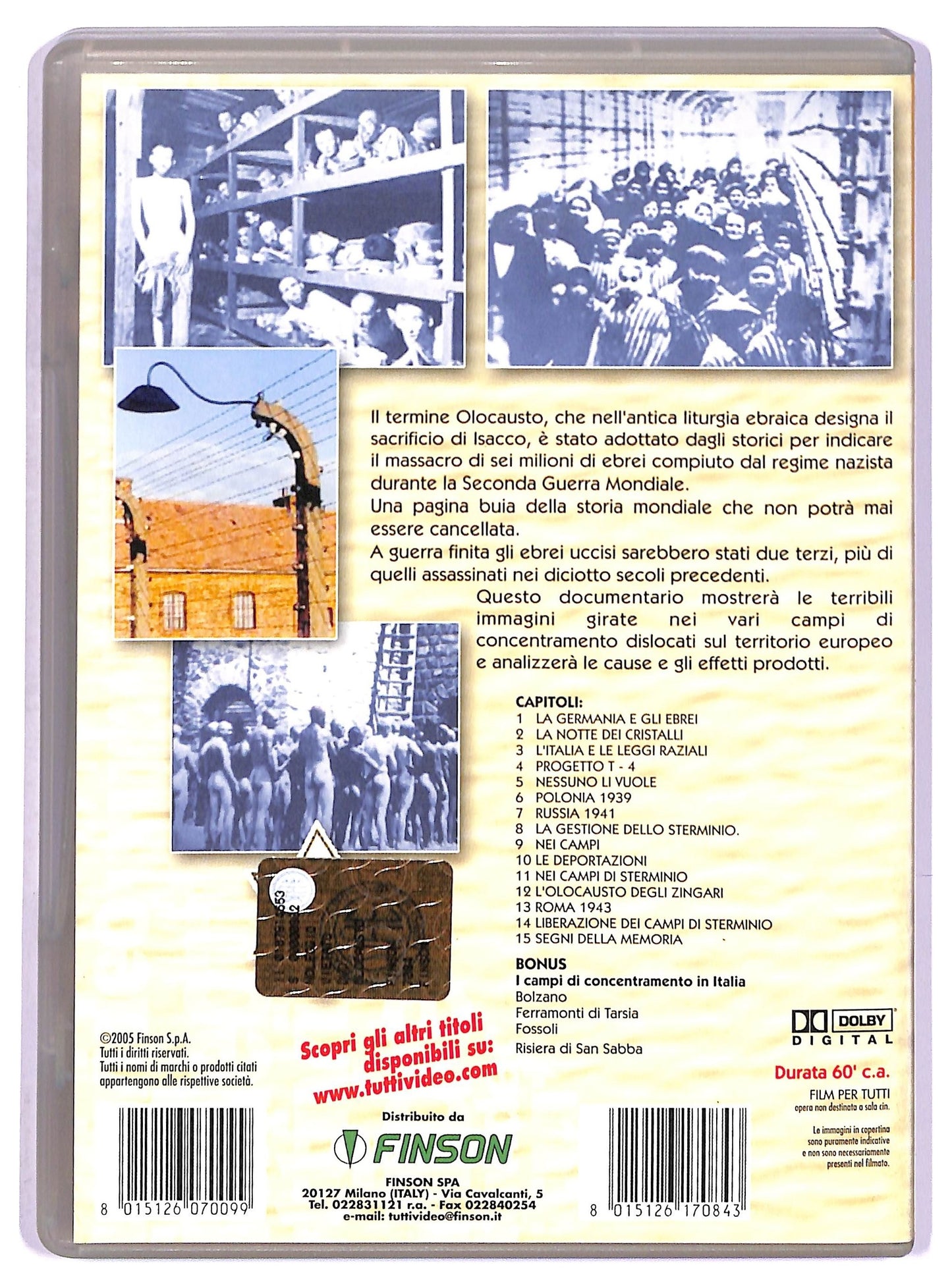 EBOND L'olocausto - cronaca di uno sterminio EDITORIALE DVD DB651805