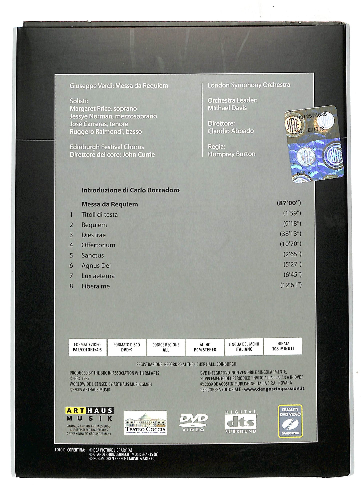 EBOND Invito alla classica - Verdi - Abbado Volume 55 EDITORIALE DVD DB652913