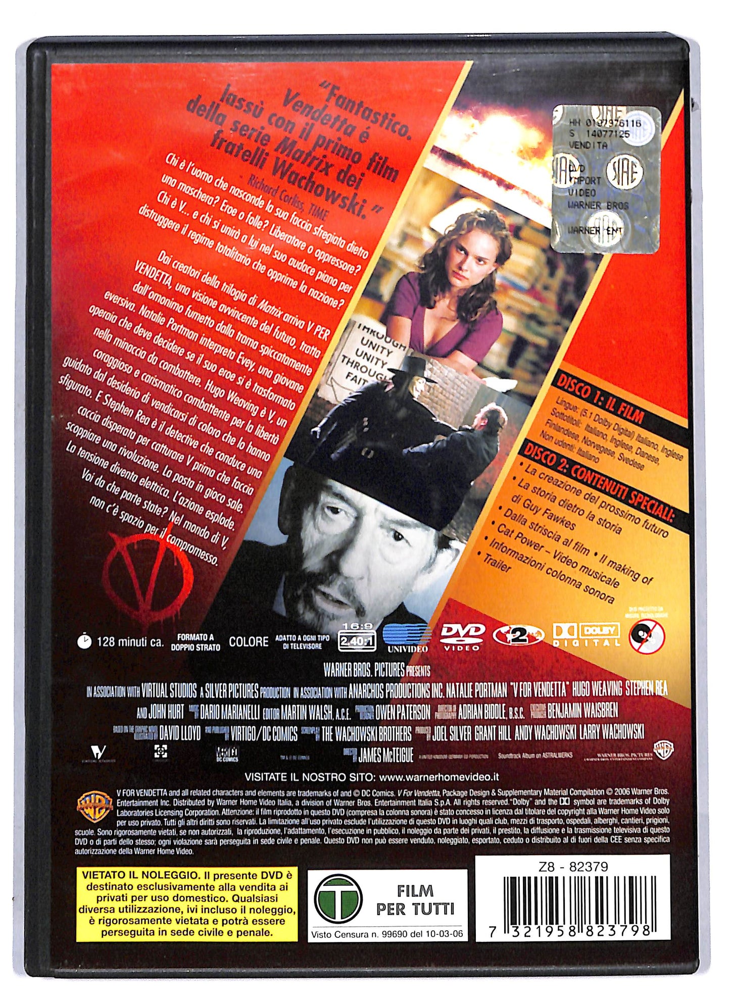 EBOND V Per Vendetta EDIZIONE SPECIALE ( 2 dischi) DVD DB653151