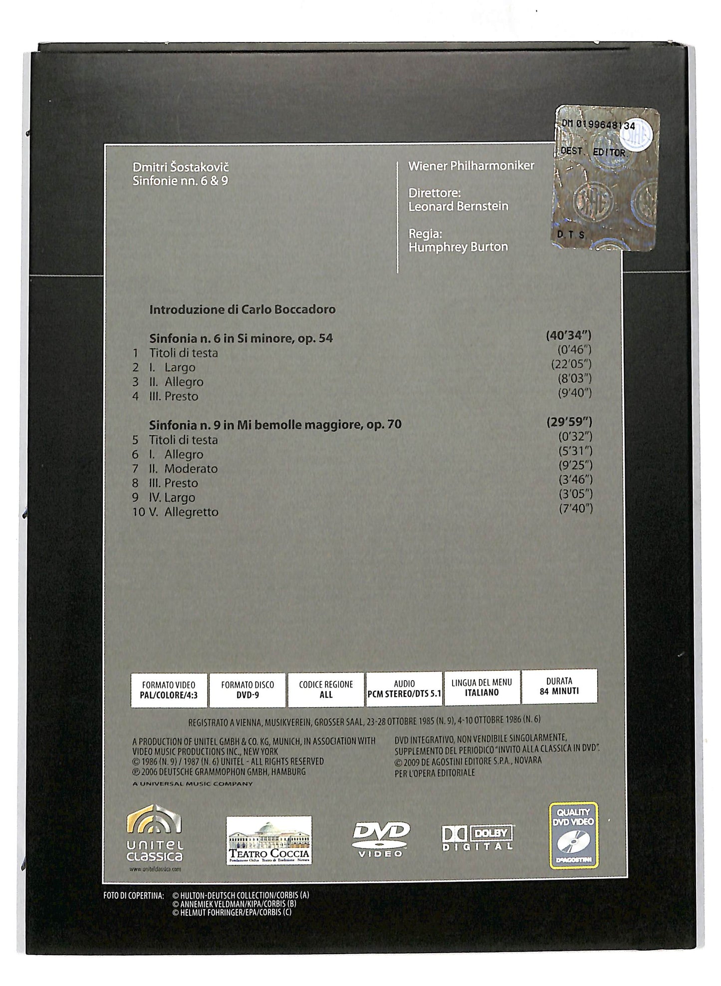 EBOND Invito alla classica - Sostakovic - Bernstein Vol 11 DVD DB653438