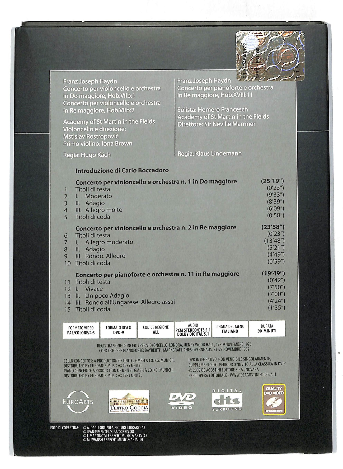 EBOND Invito alla Classica in Dvd - Haydn Rostropovic Marriner v.32 DVD DB653446