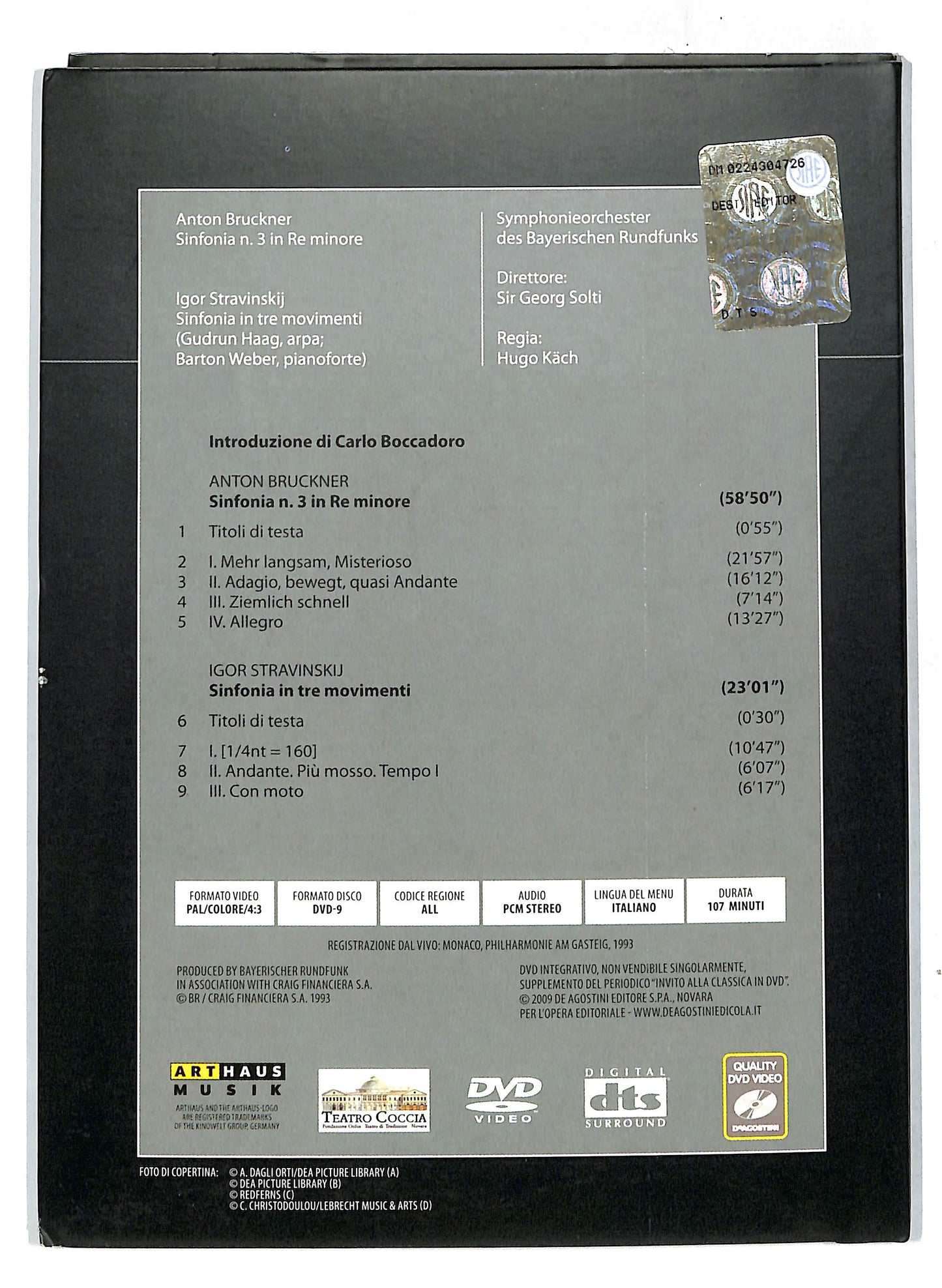 EBOND Invito alla classica in dvd - Bruckner Stravinskij Solti DVD DB653447