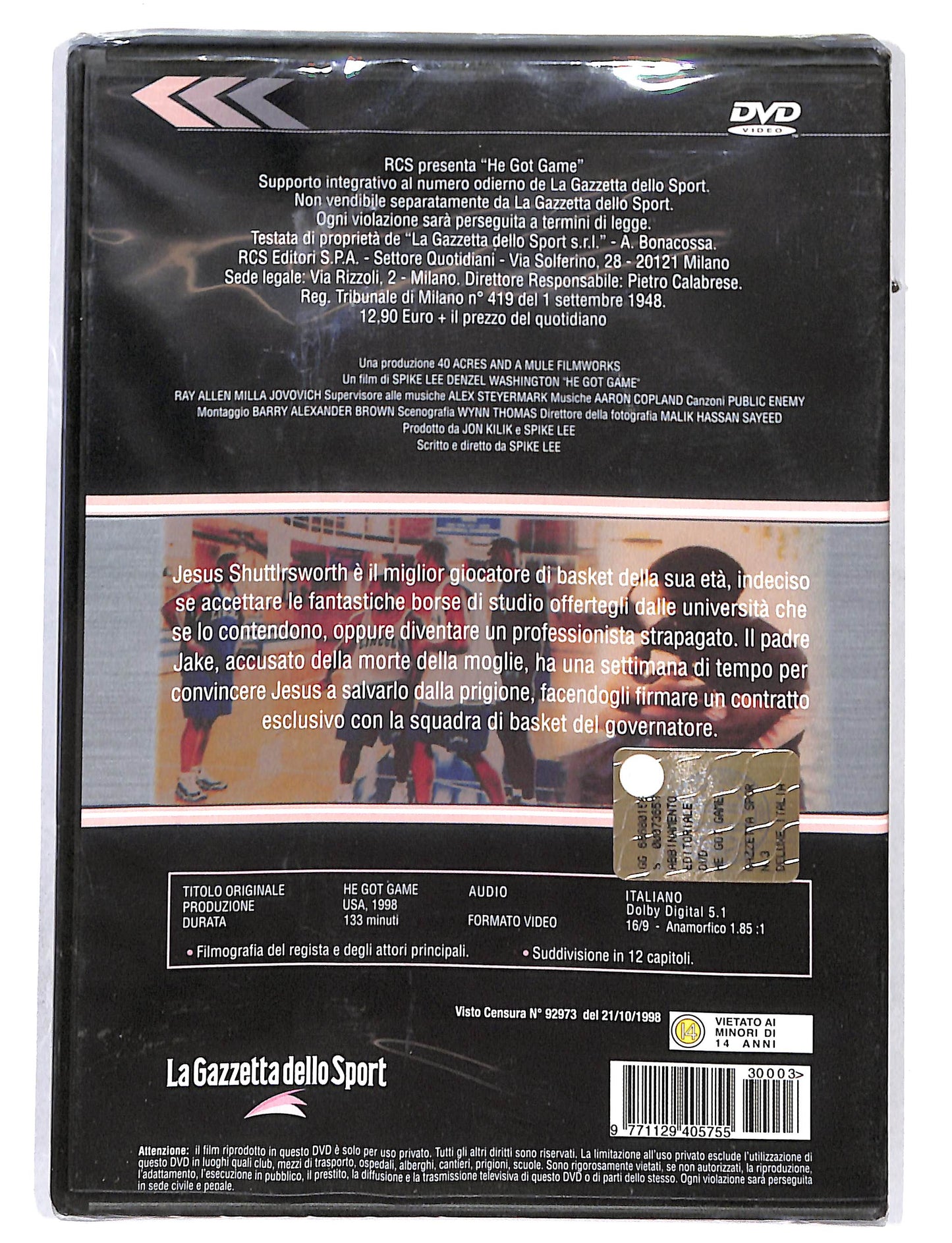 EBOND He Got Game - Sport Movies - EDITORIALE DVD DB654223