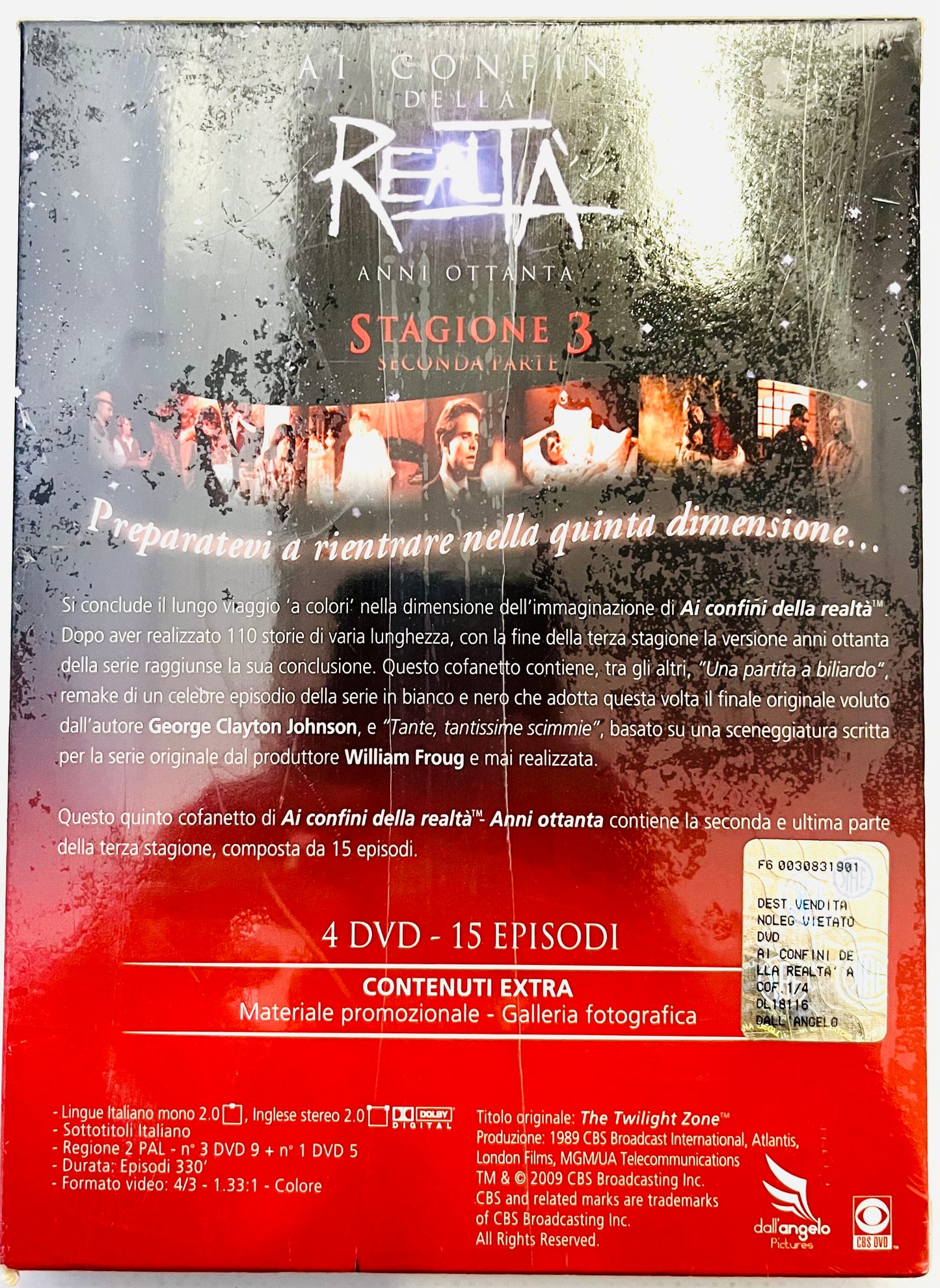 EBOND Ai confini della realta Anni ottanta Seconda parte Stagione 3 DVD DB654227