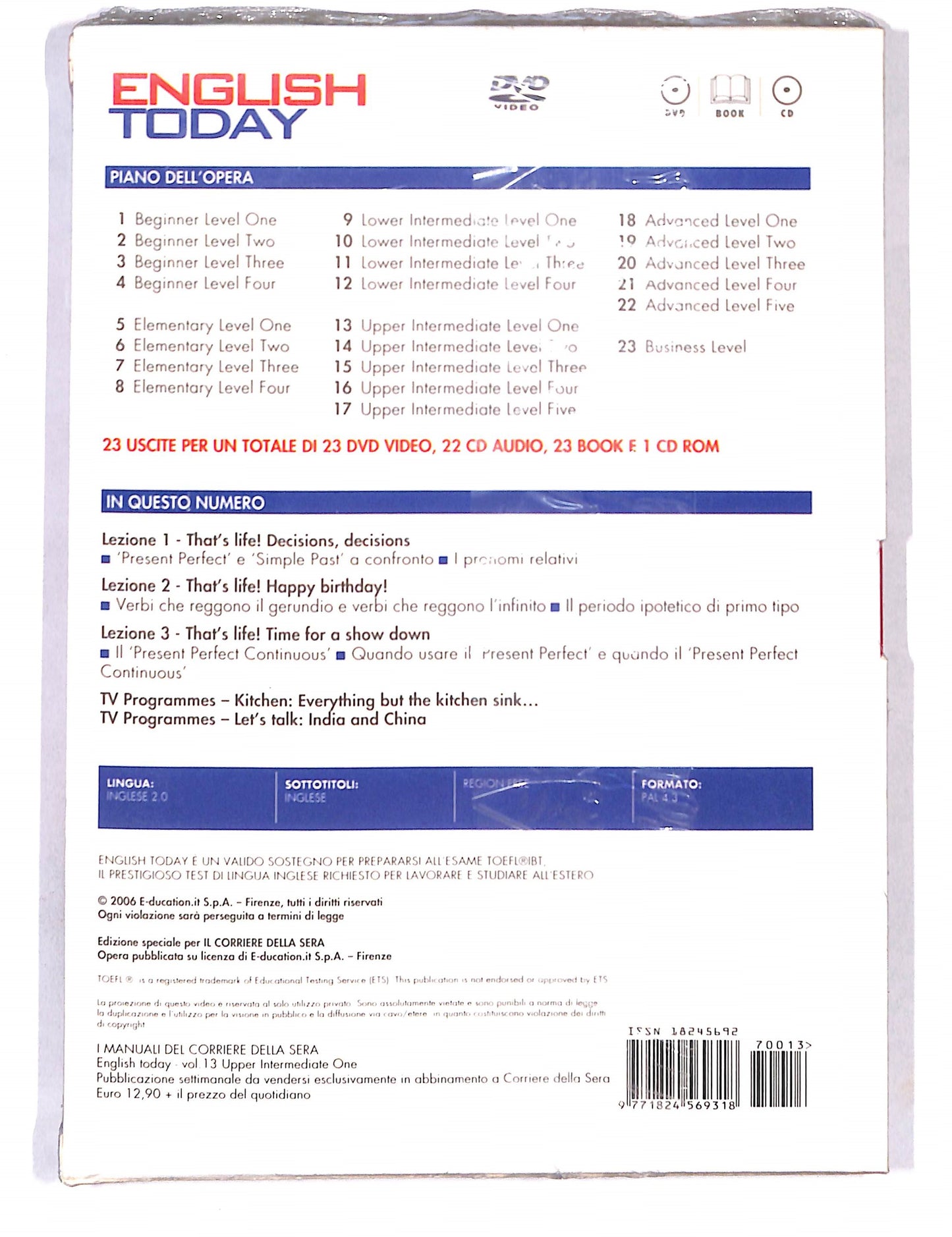 EBOND English Today vol.13 EDITORIALE DVD DB654241