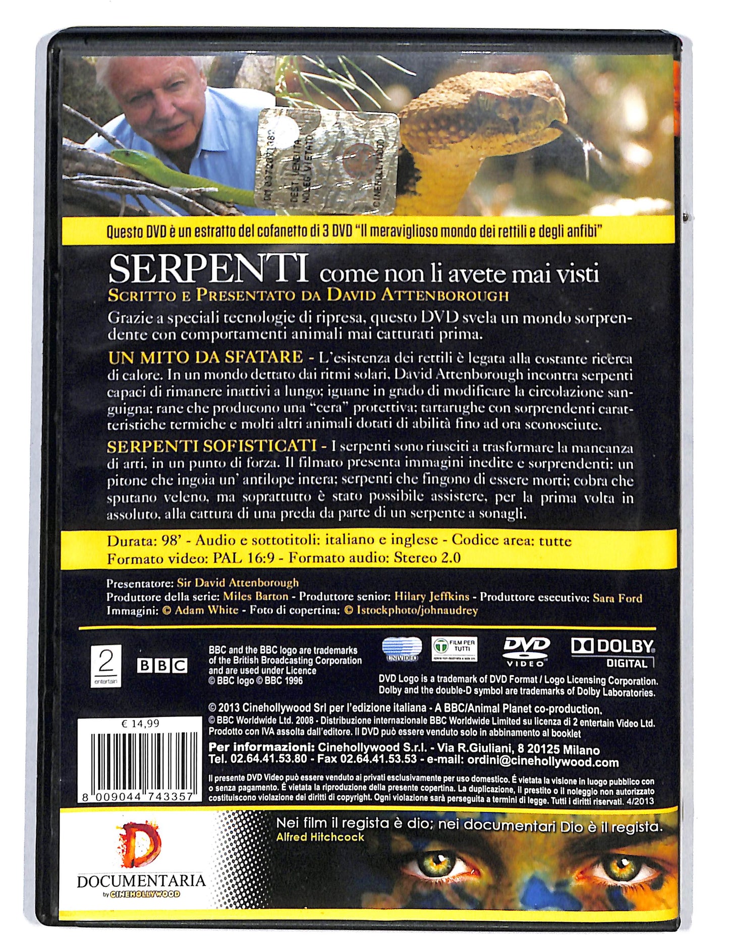 EBOND Serpenti come non li avete mai visti DVD DB654417