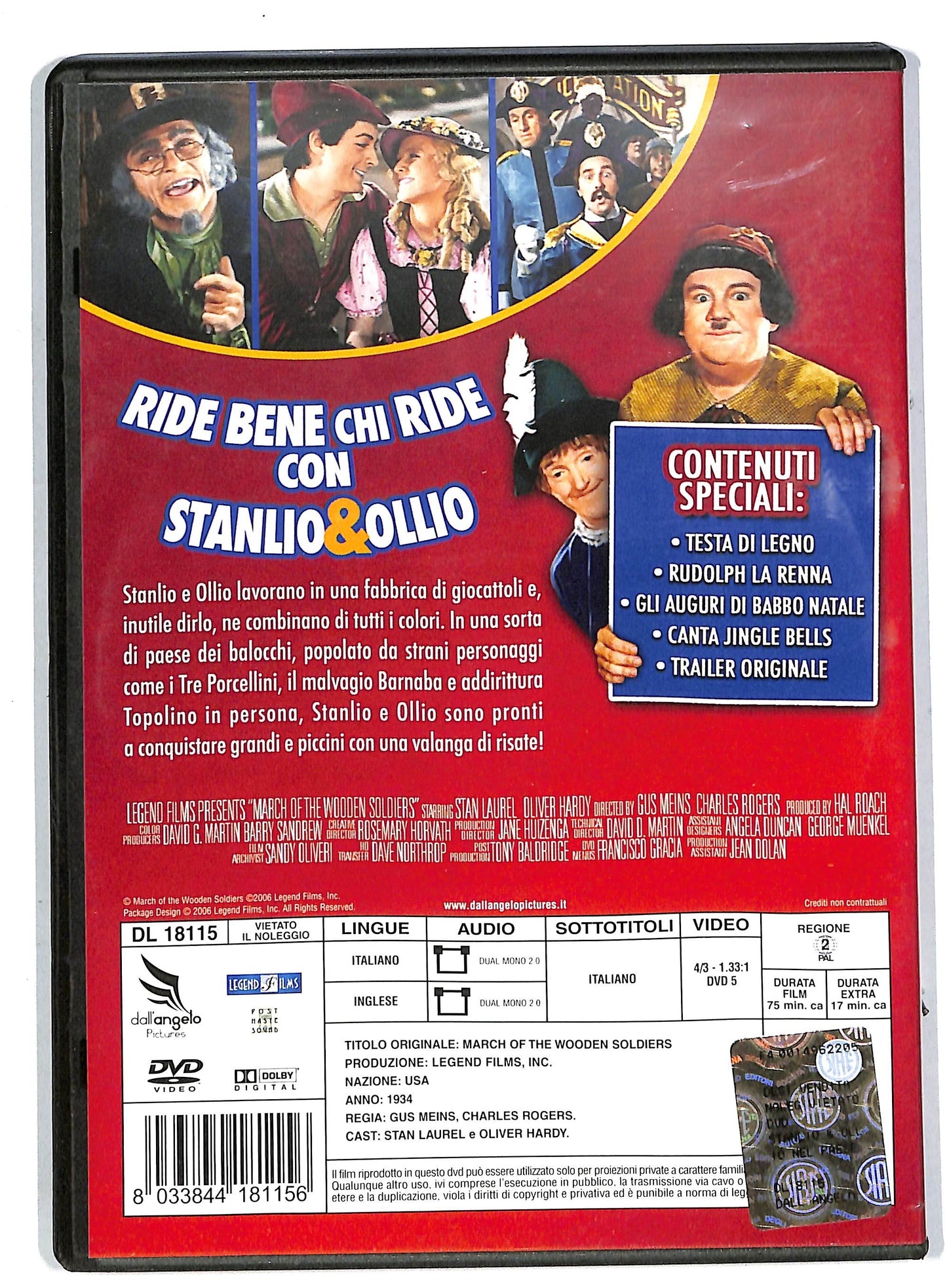 EBOND Stanlio & Ollio - Nel paese delle meraviglie DVD DB655101