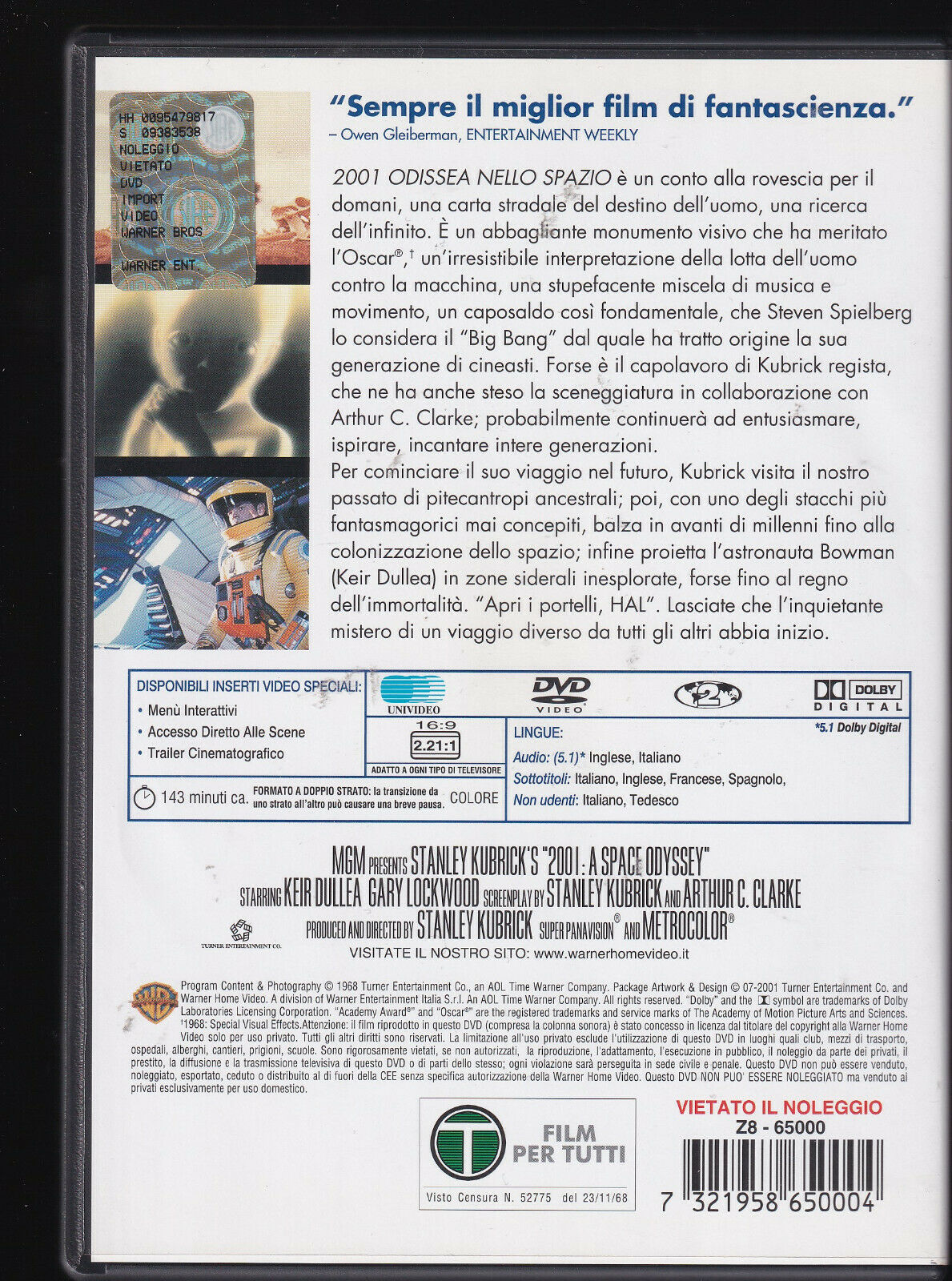 EBOND 2001 Odissea Nello Spazio DVD DB657124