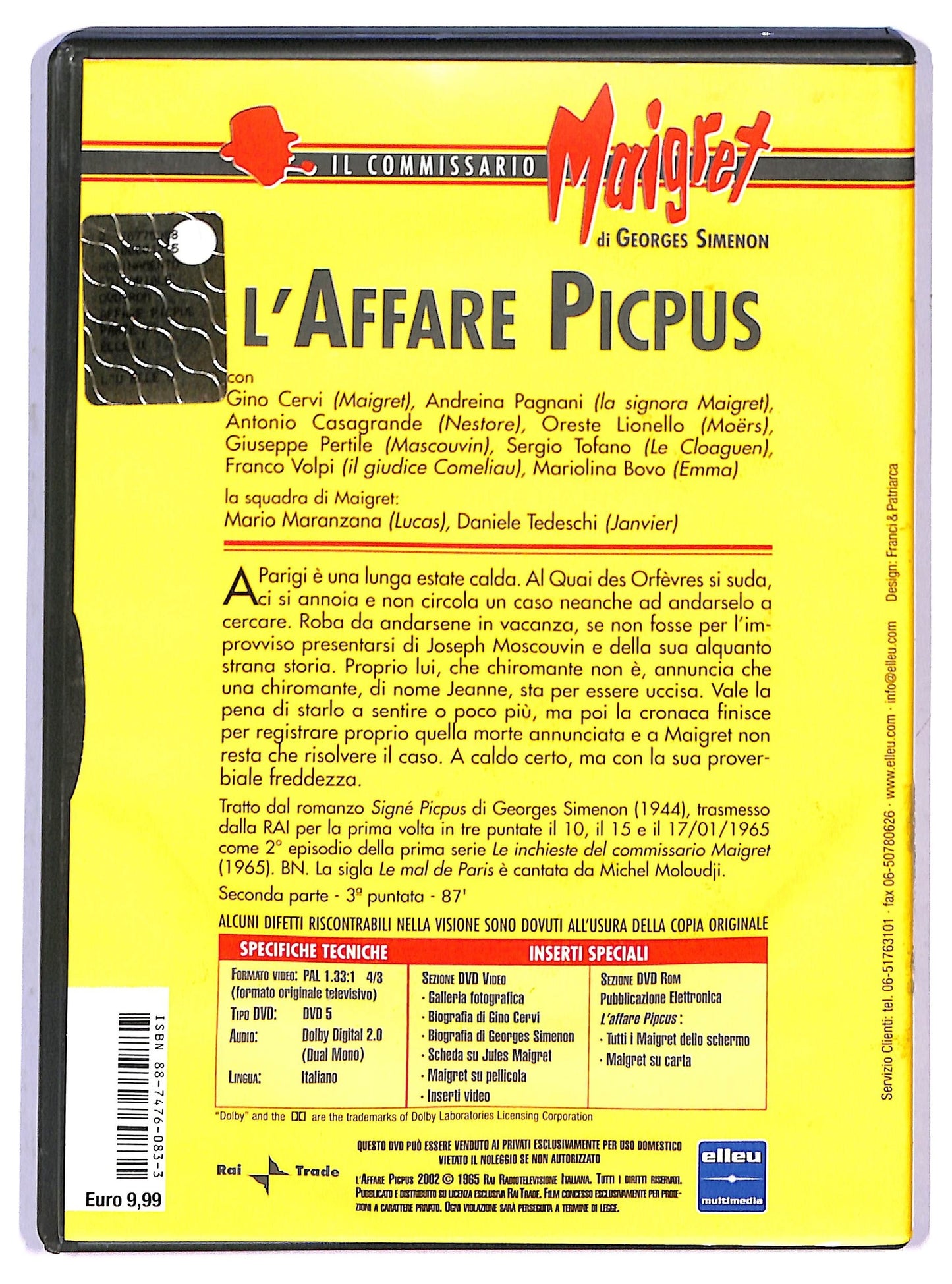 EBOND Il Commissario Maigret - L'Affare Picpus n.2 DVD DB657164