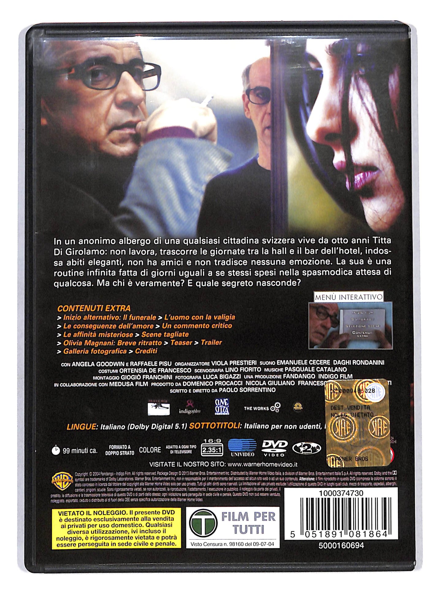 EBOND Le conseguenze dell'amore DVD DB658147