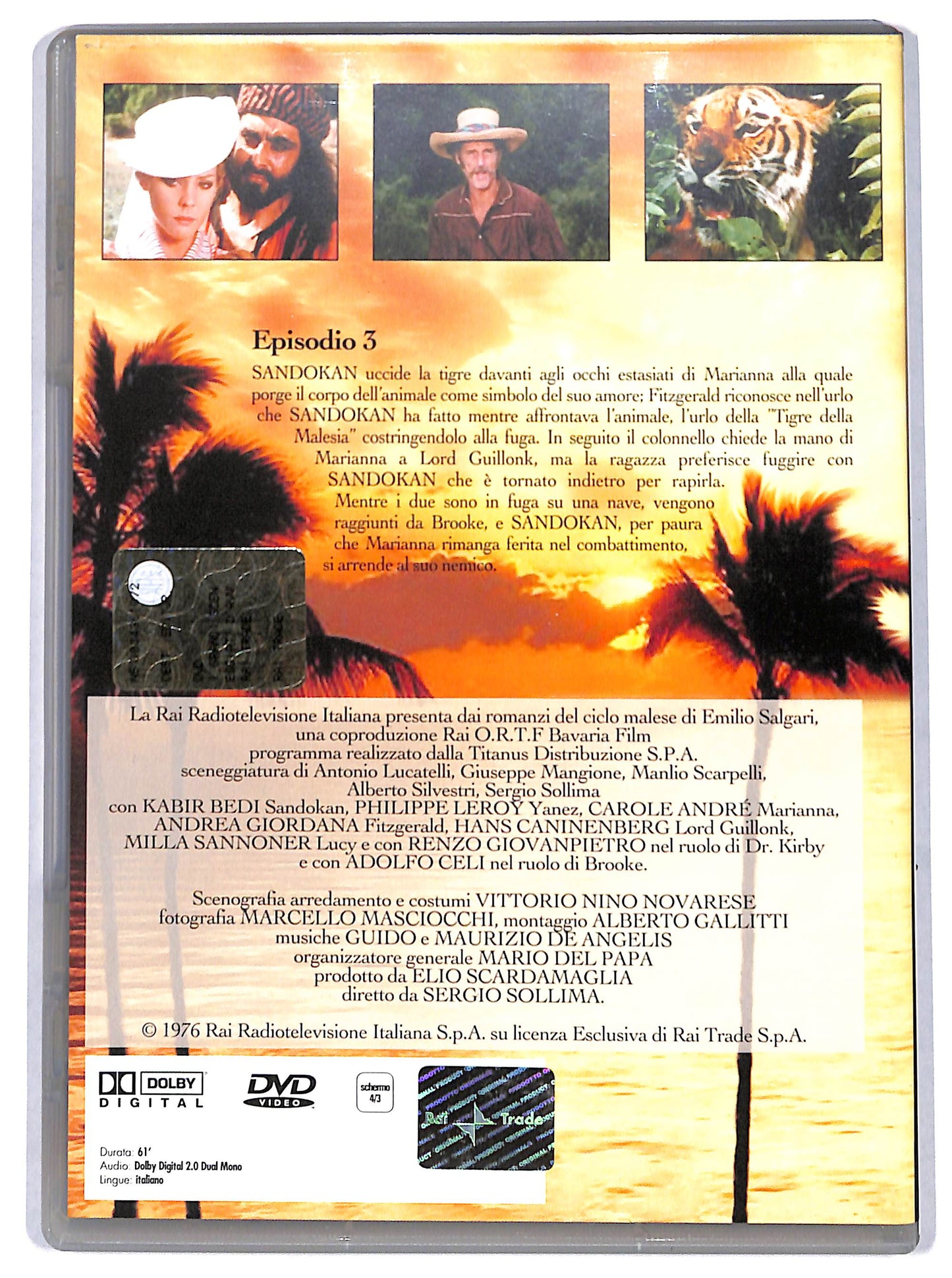 EBOND sandokan episodio 3 EDITORIALE DVD DB658304