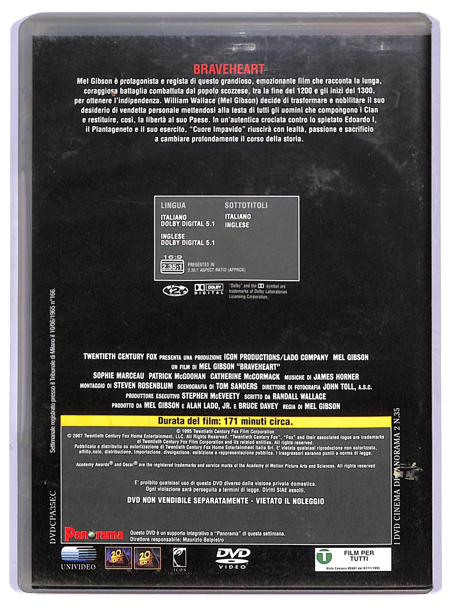 EBOND Braveheart - Cuore impavido EDITORIALE DVD DB658322