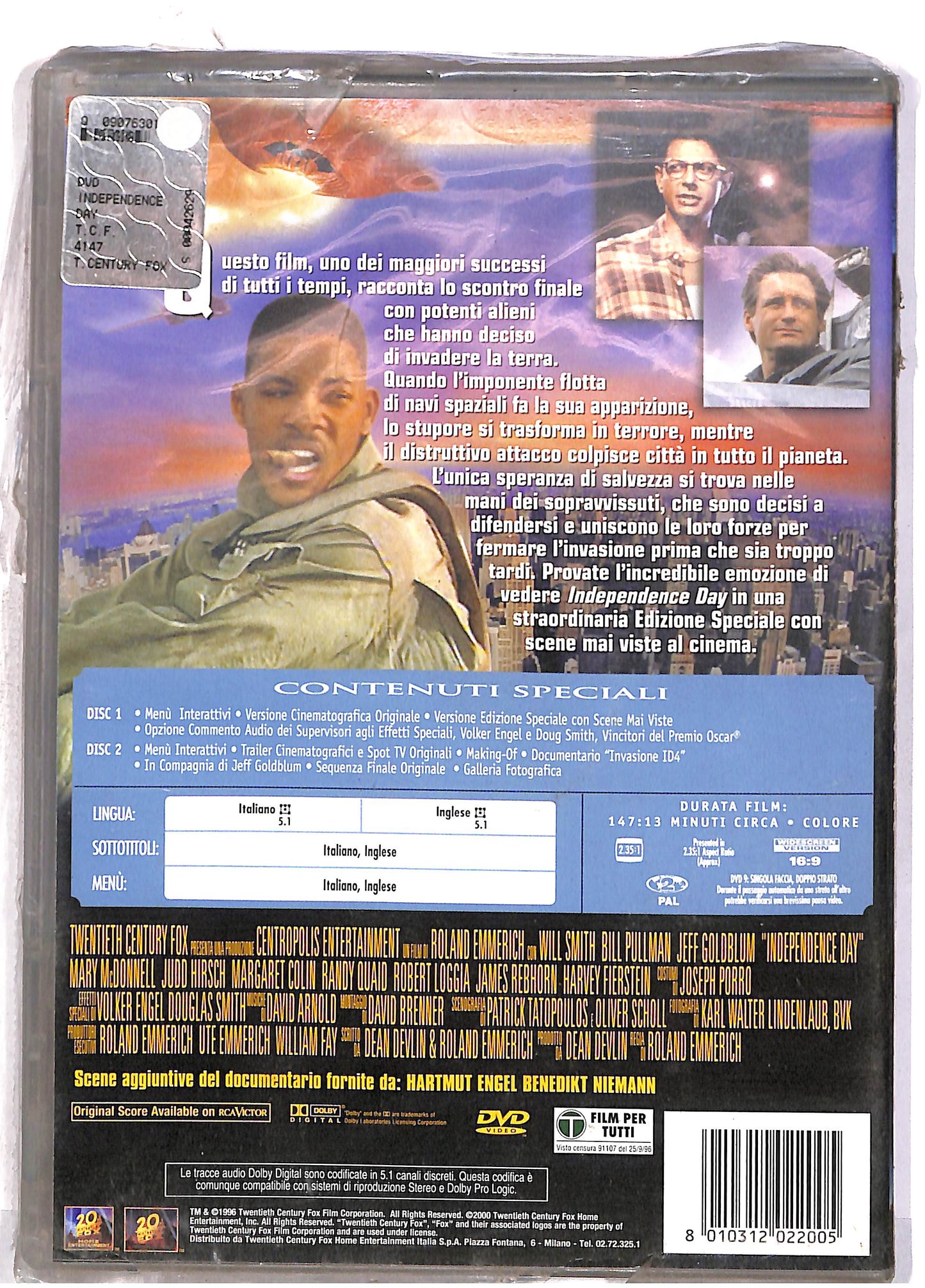 EBOND Independence Con Will Smith Day Edizione Speciale 2 DVD DB658401