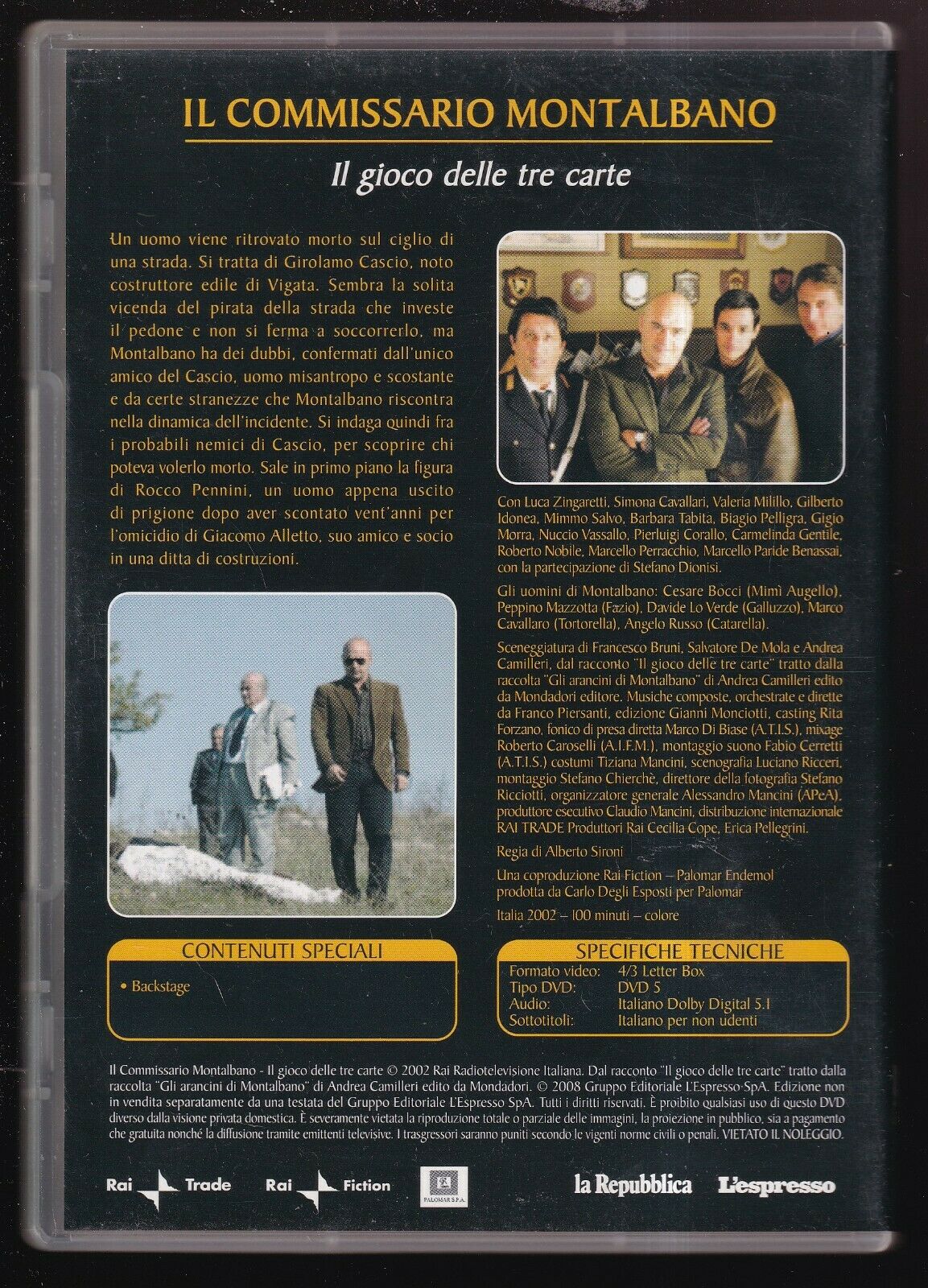 EBOND Il Commissario Montalbano Il Gioco Delle Tre Carte Editoriale DVD DB658912
