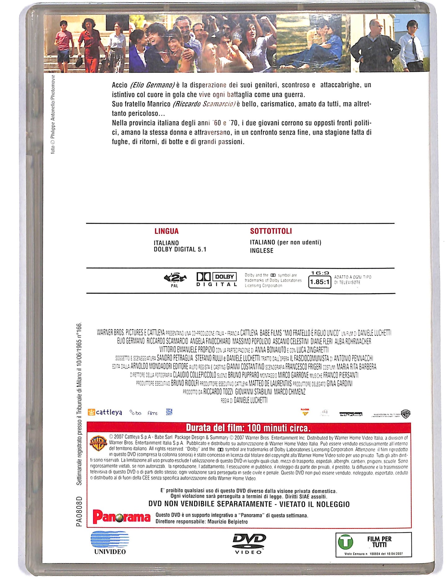 EBOND Mio fratello e figlio unico EDITORIALE DVD DB659312