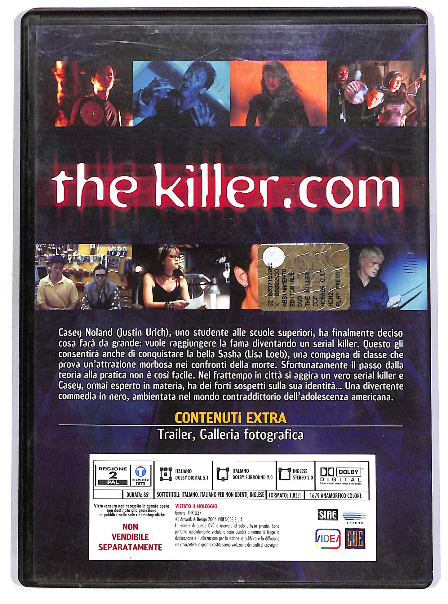 EBOND The killer.com EDITORIALE DVD DB659716