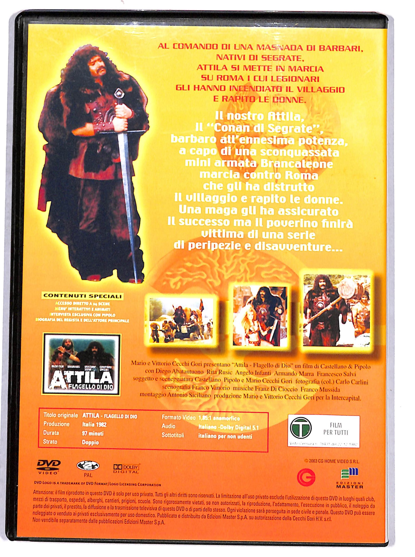 EBOND Attila flagello di Dio EDITORIALE DVD DB659737