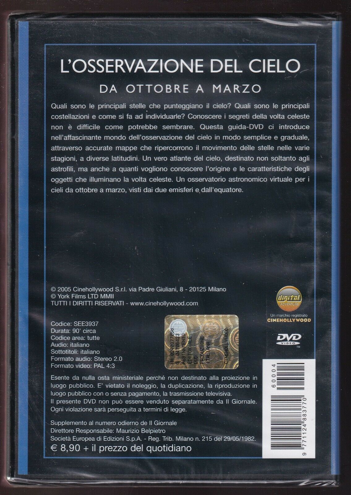 EBOND L'osservazione Del Cielo - Da Ottobre a Marzo DVD DB660301
