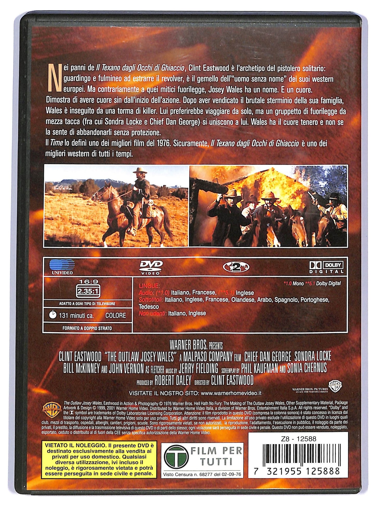 EBOND Clint Eastwood Collection - Il texano dagli occhi di ghiaccio DVD DB660602
