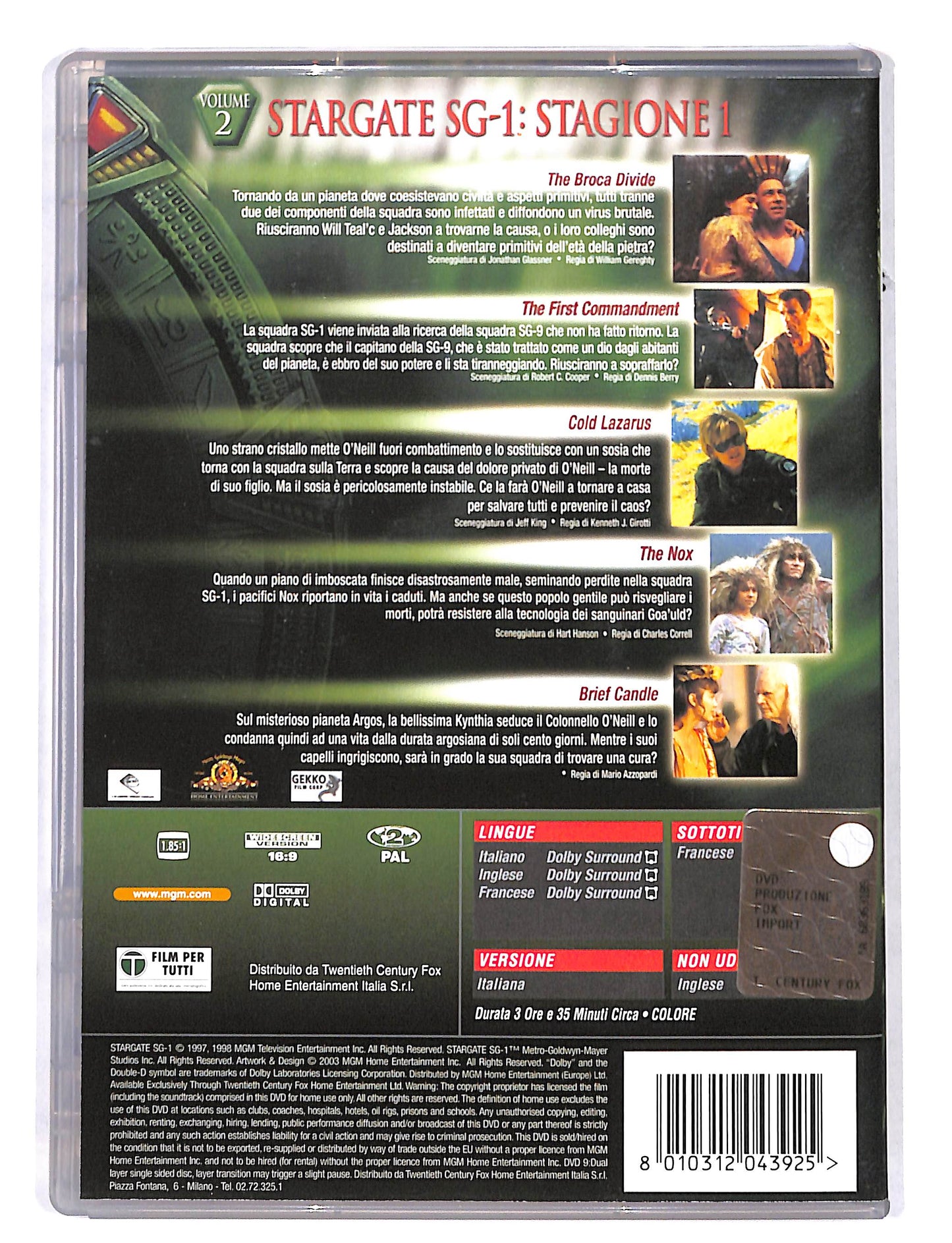 EBOND Stargate SG-1 Vol.2 DVD DB662201