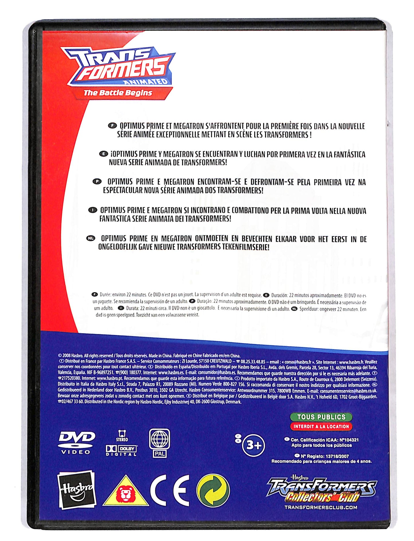 EBOND Transformers animated the battle Begins DVD DB662247